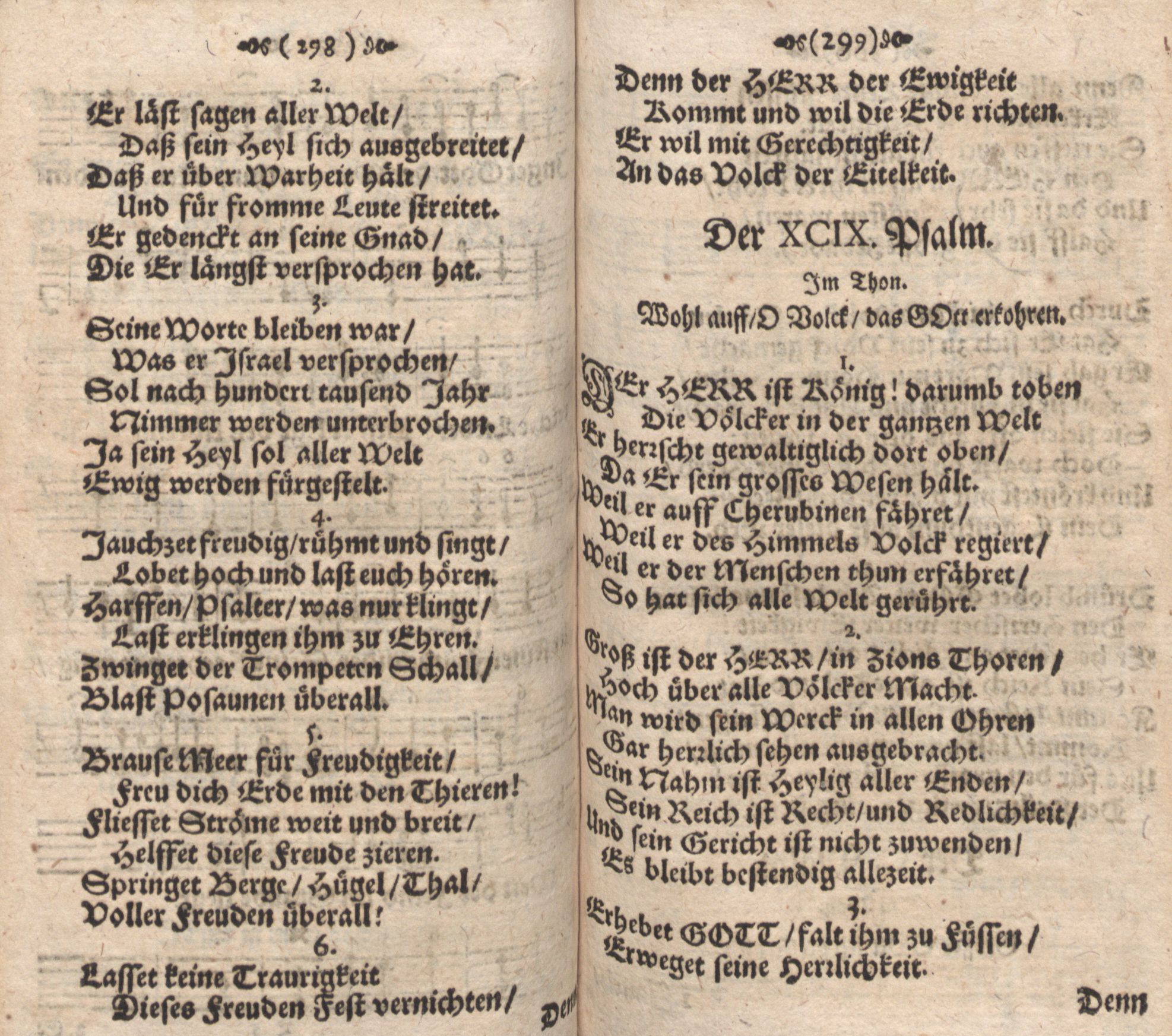 Der 099. Psalm (1686) | 1. (298-299) Haupttext