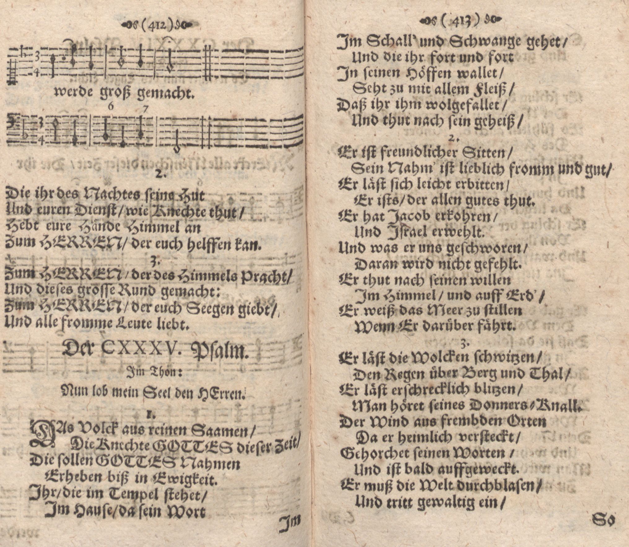 Der 135. Psalm (1686) | 1. (412-413) Haupttext