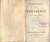 Reliquien (1836) | 1. Tiitelleht