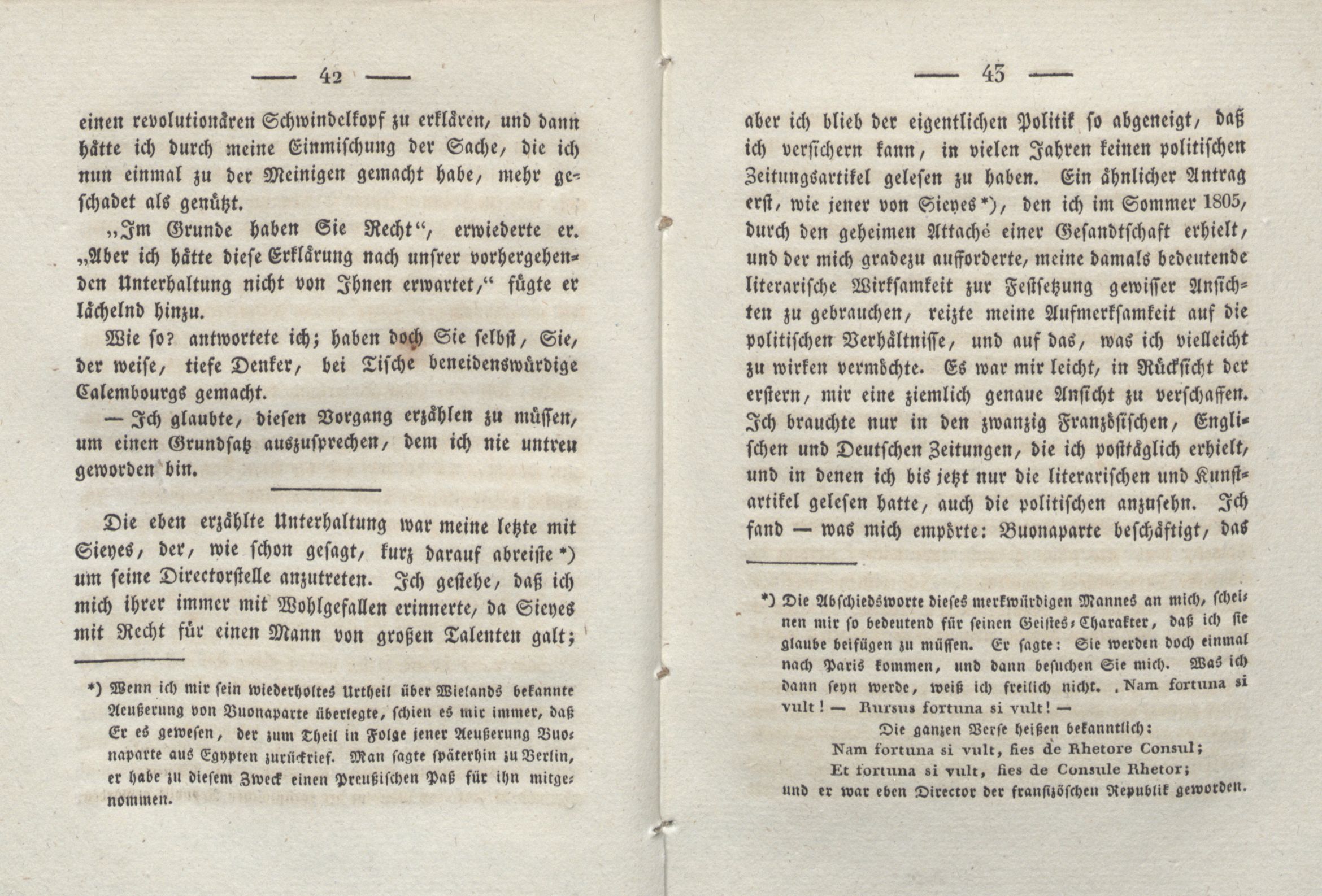 Flüchtige Erinnerungen aus dem Jahre 1806 (1825) | 3. (42-43) Main body of text