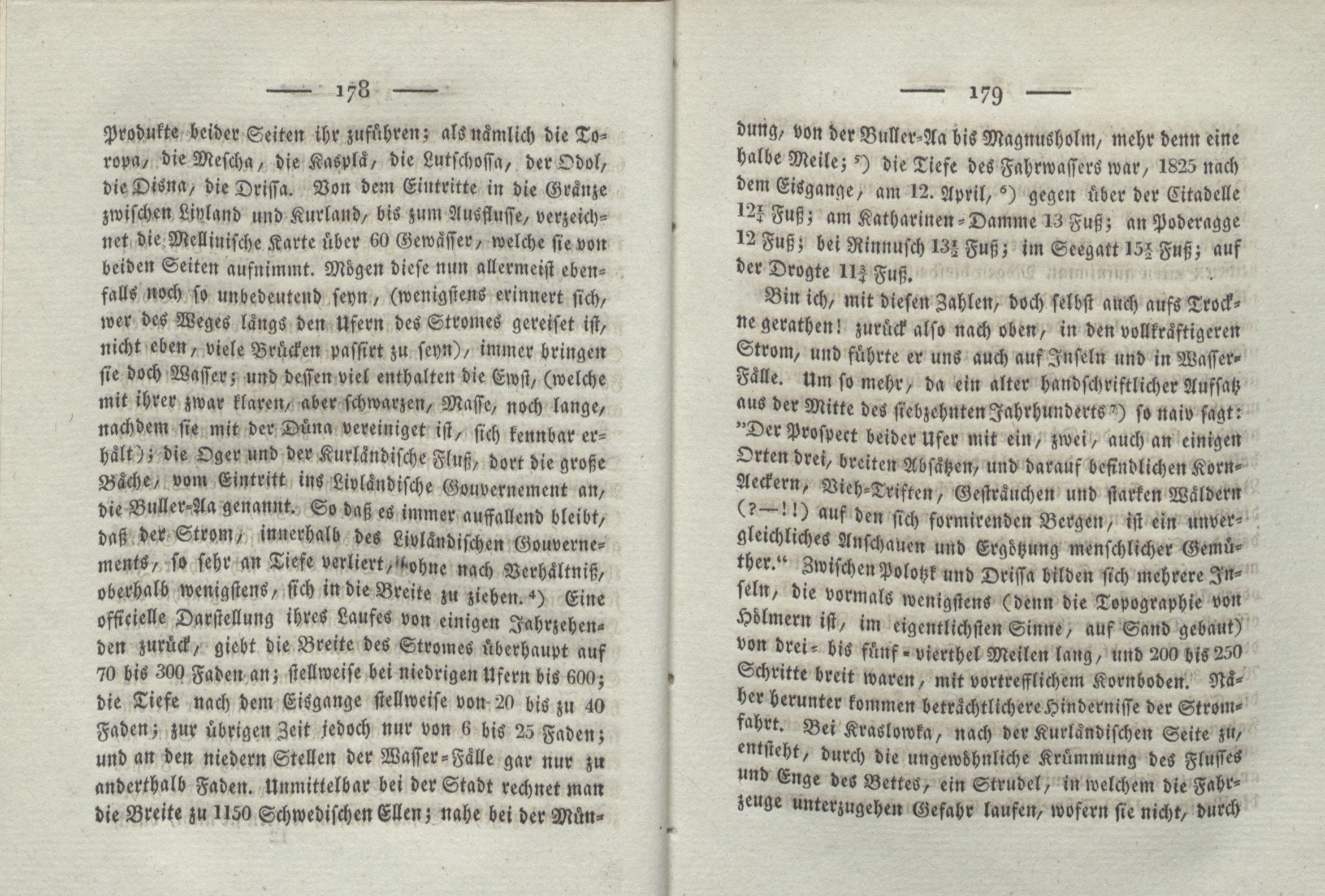 Ueber die Düna (1825) | 3. (178-179) Põhitekst