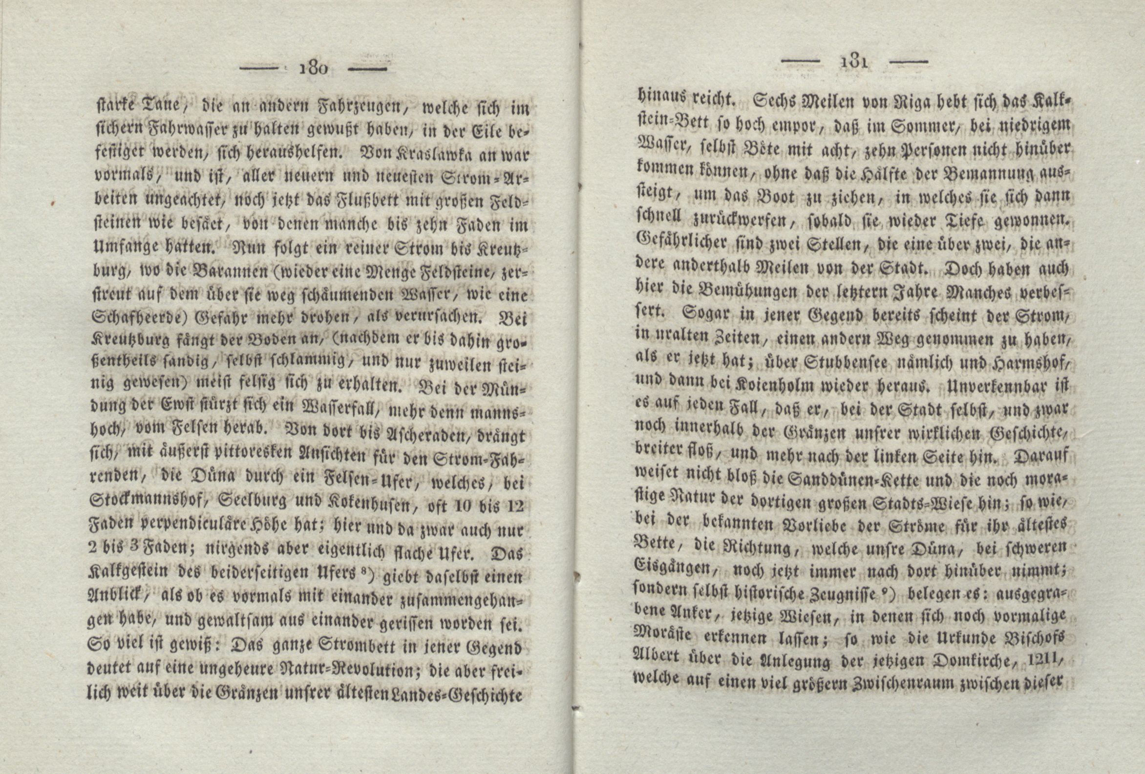 Ueber die Düna (1825) | 4. (180-181) Põhitekst