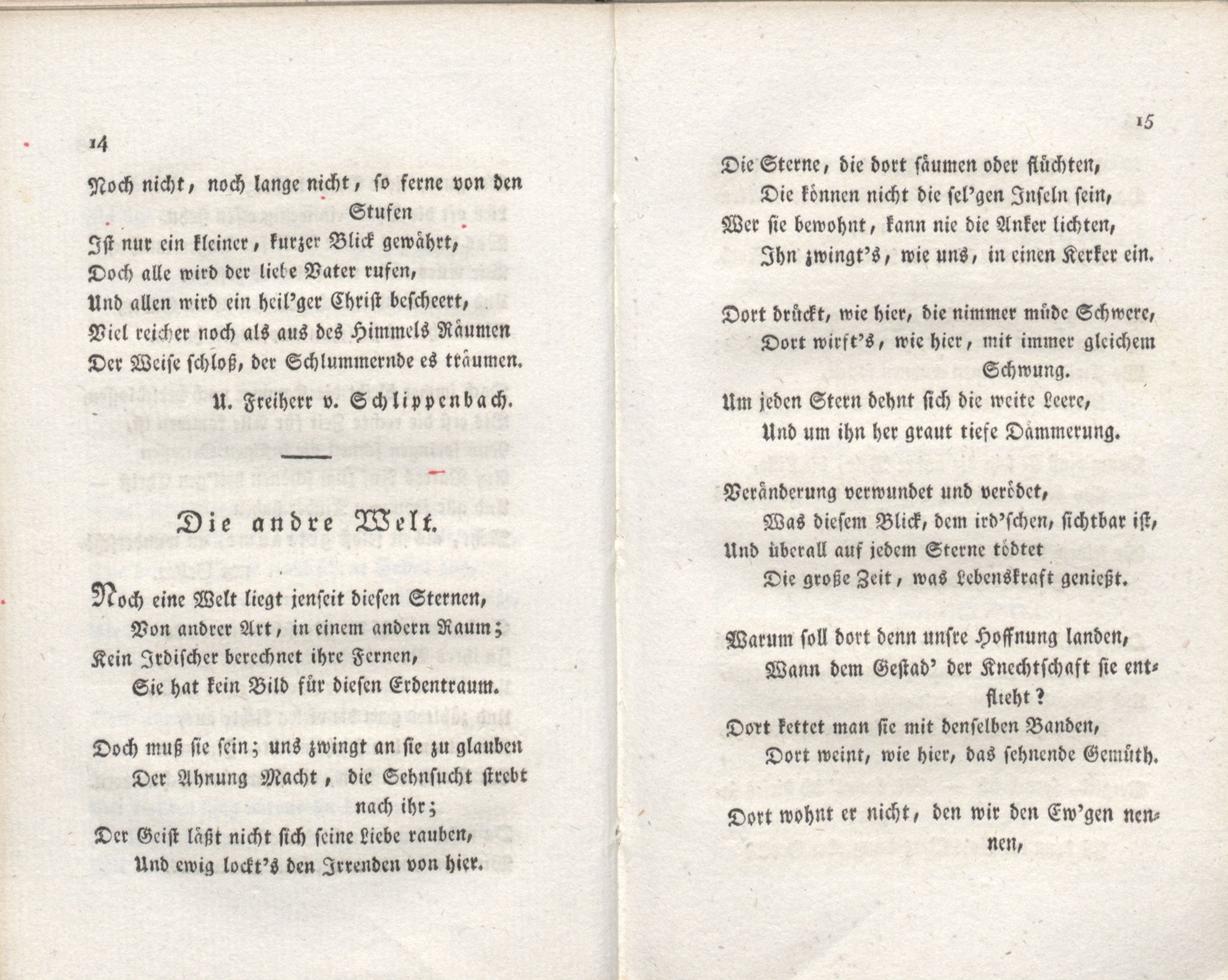 Livona's Blumenkranz (1818) | 25. (14-15) Põhitekst