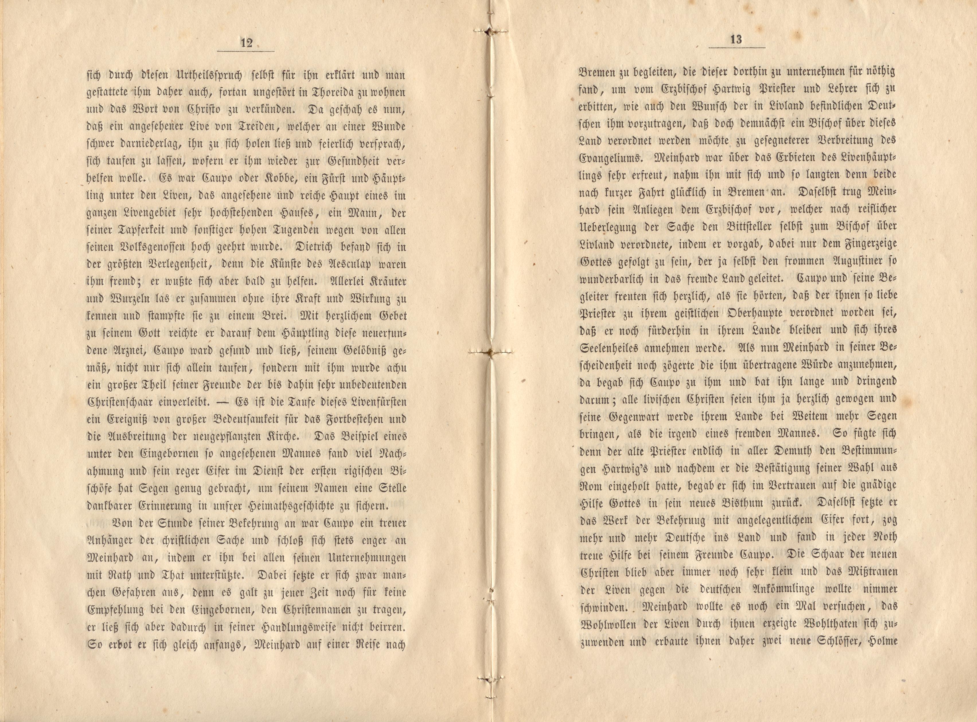 Felliner Blätter (1859) | 7. (12-13) Haupttext