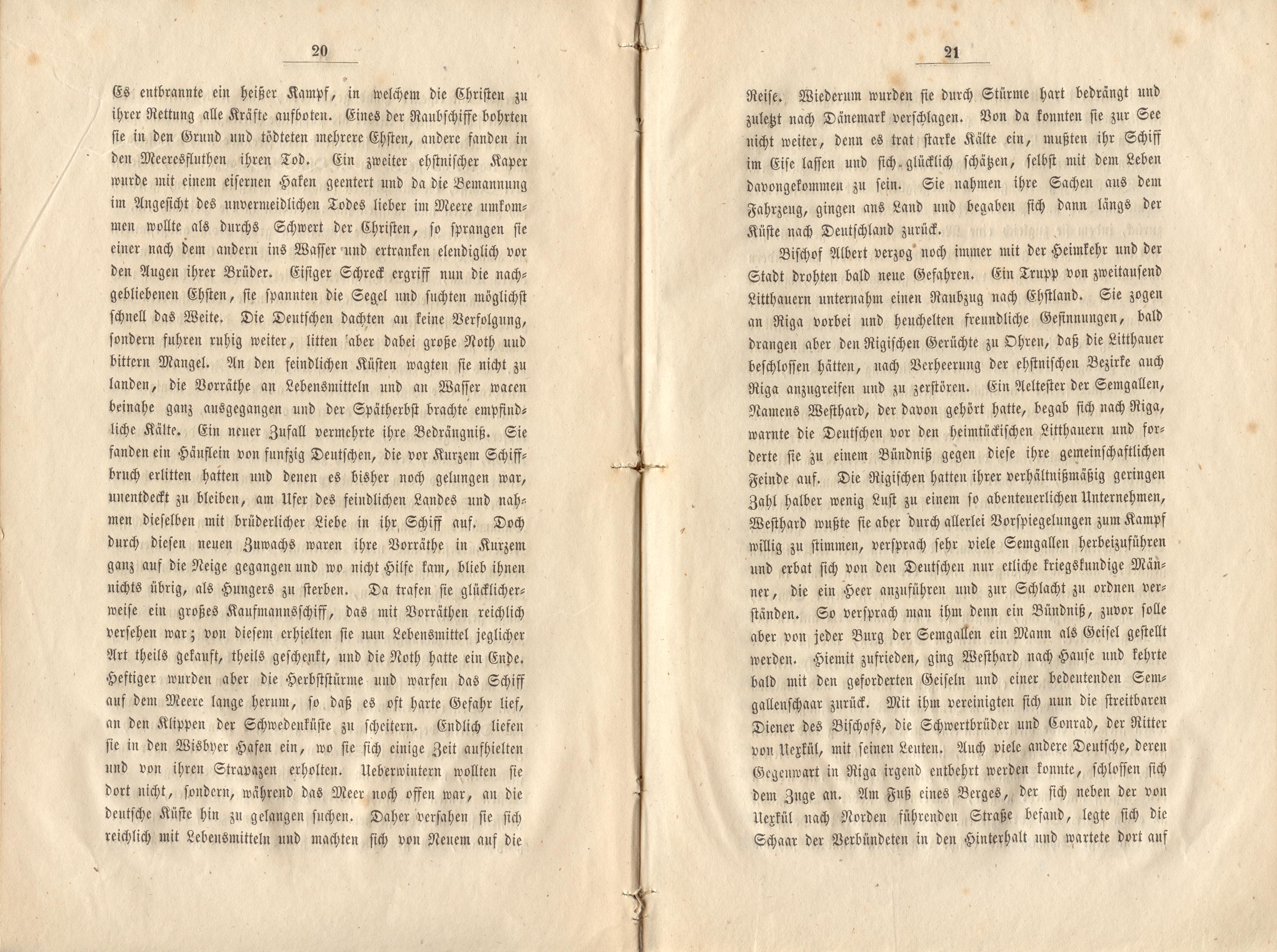 Felliner Blätter (1859) | 11. (20-21) Põhitekst