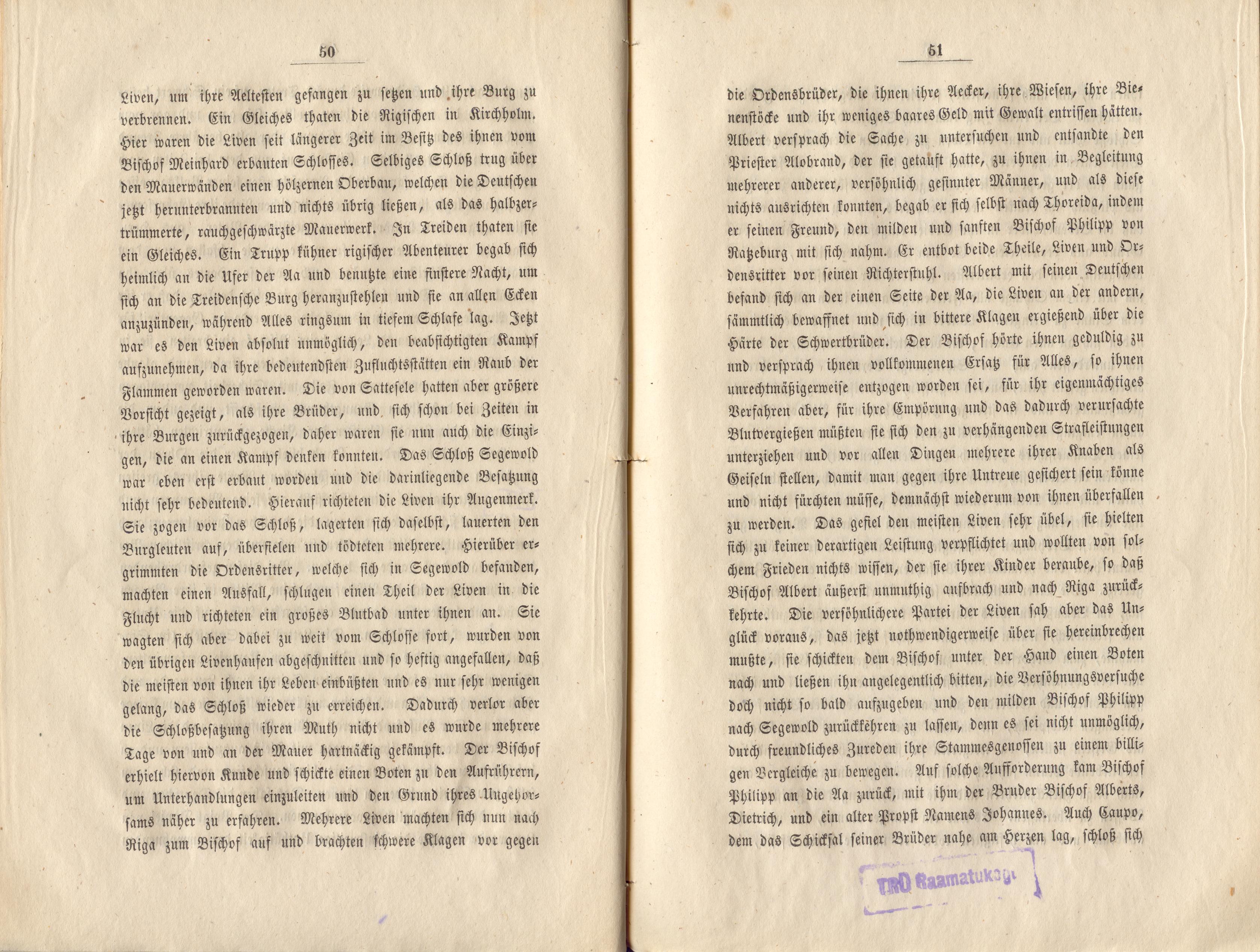 Felliner Blätter (1859) | 26. (50-51) Main body of text