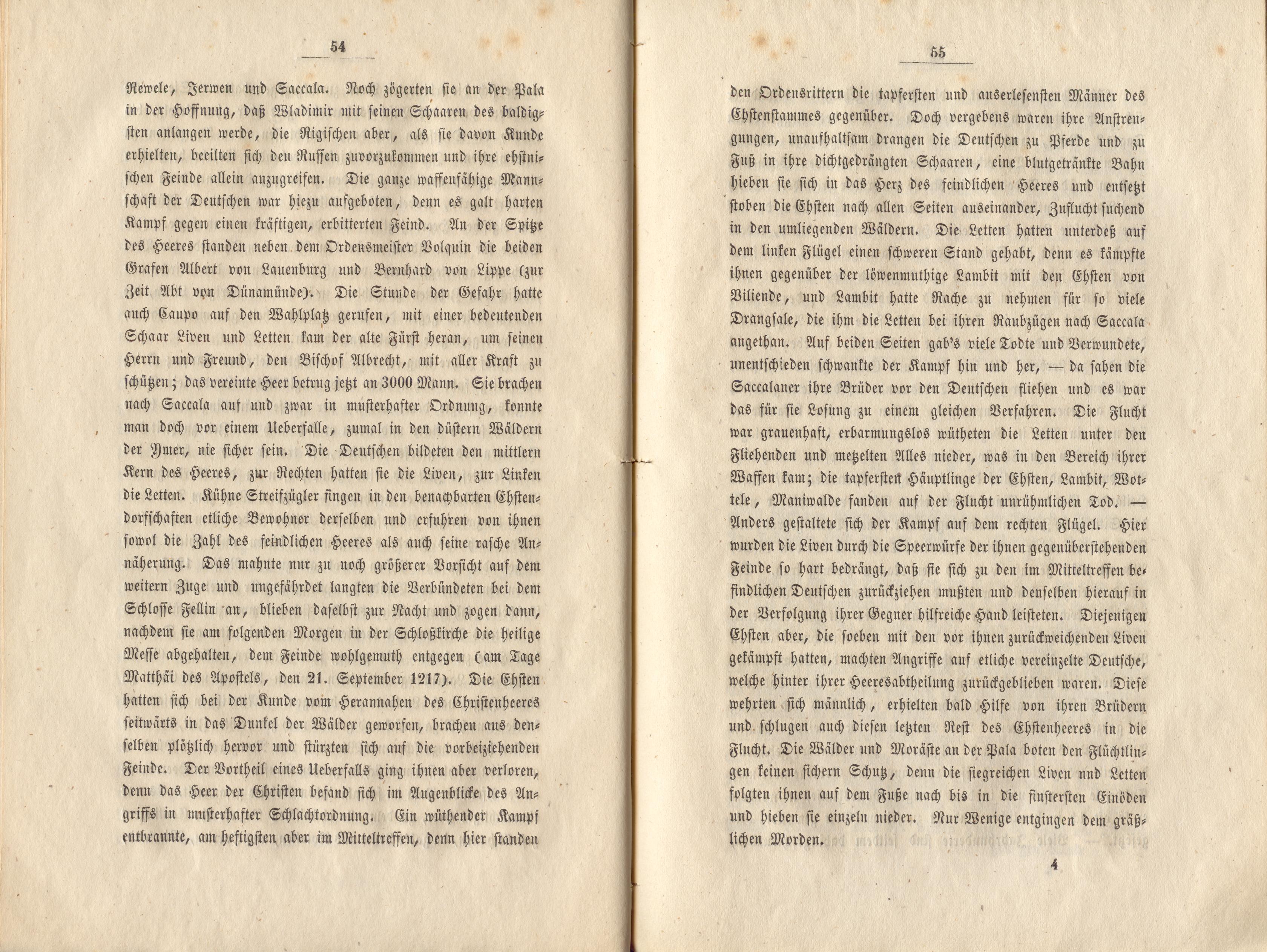 Felliner Blätter (1859) | 28. (54-55) Main body of text
