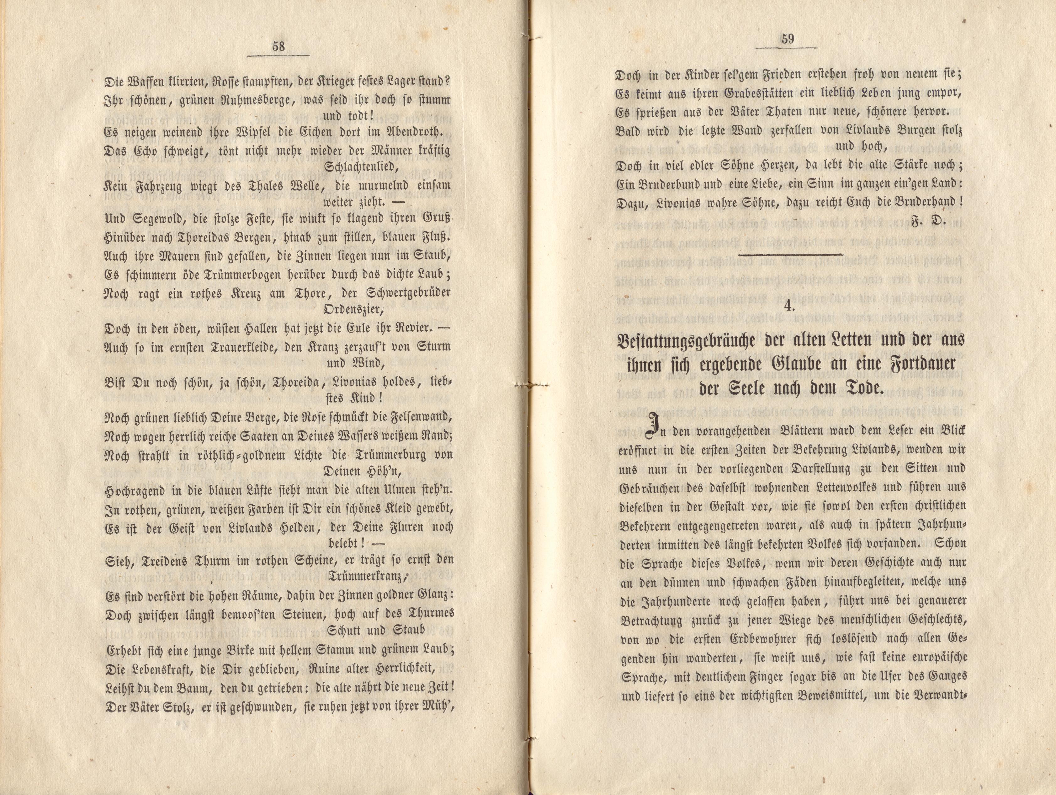 Felliner Blätter (1859) | 30. (58-59) Основной текст