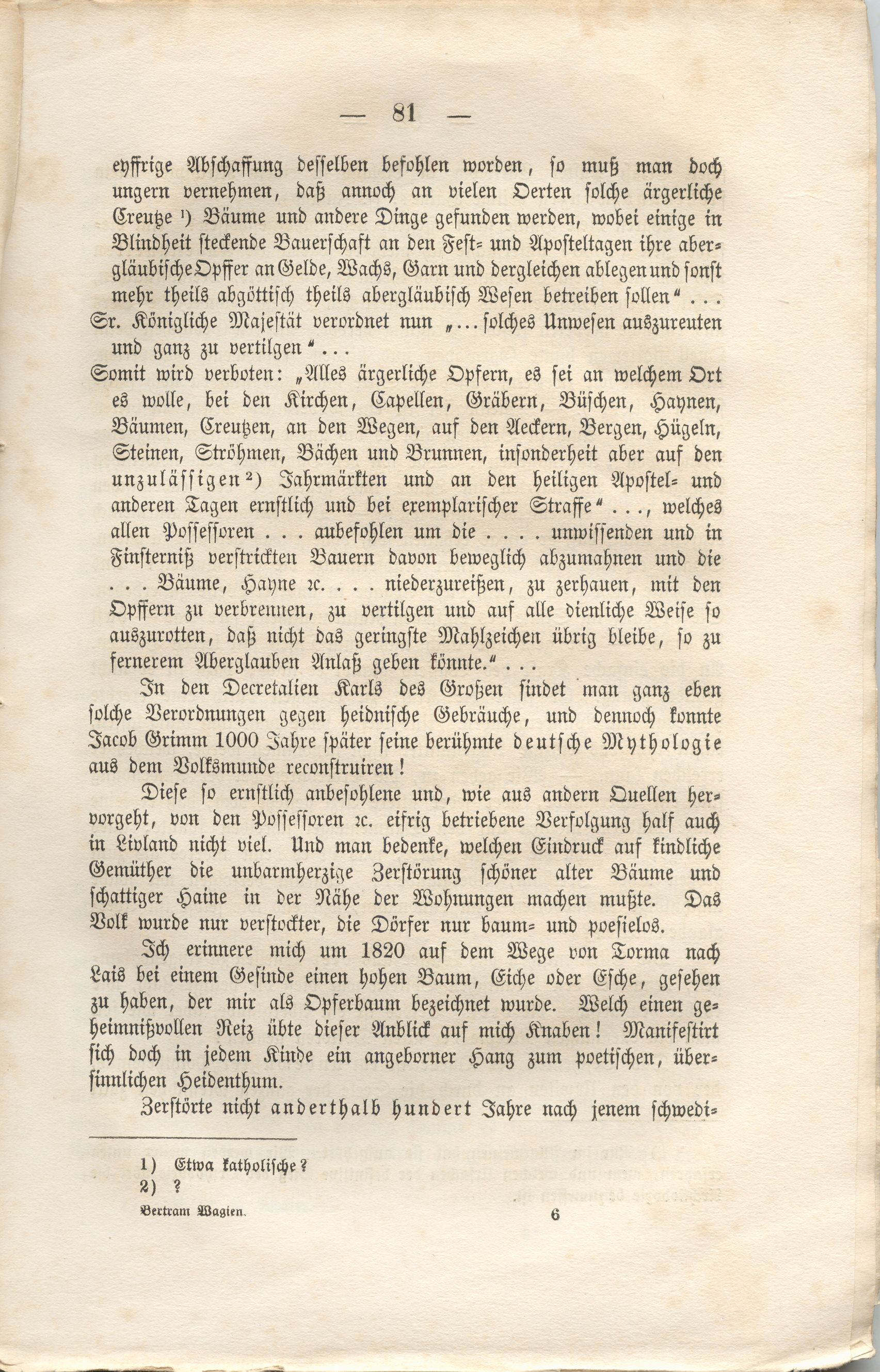 Wagien (1868) | 85. (81) Haupttext