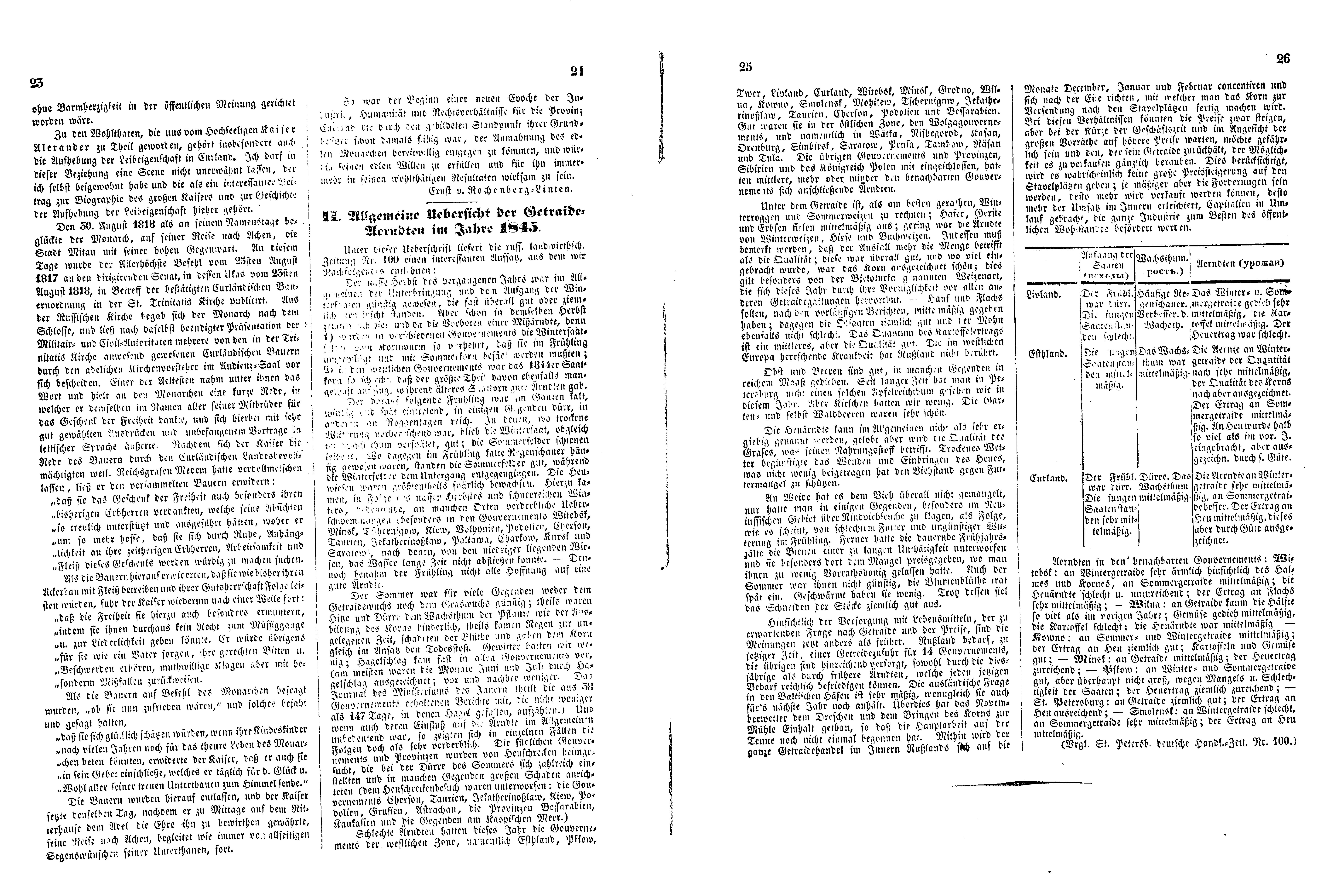 Das Inland [11] (1846) | 11. (23-26) Основной текст