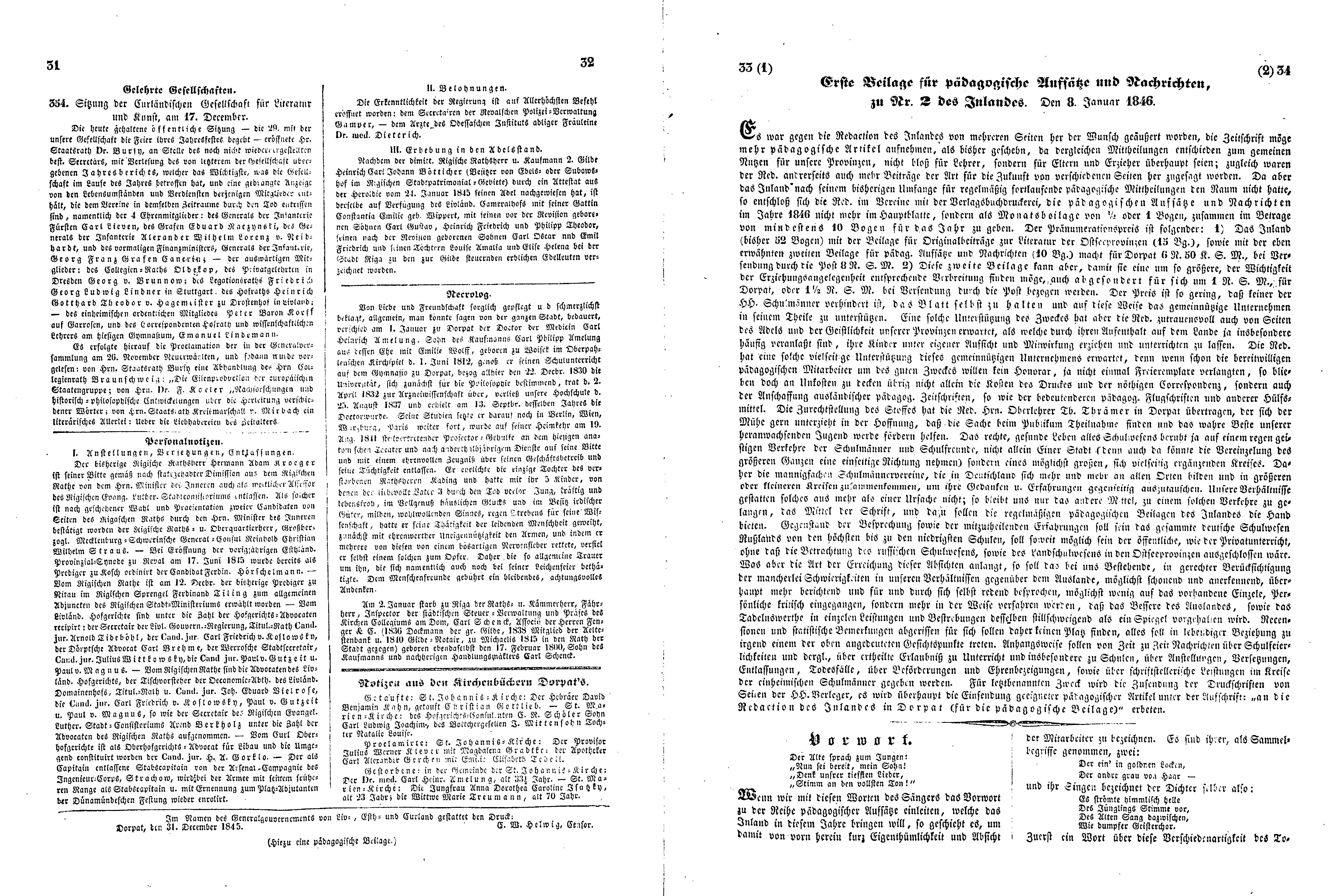 Das Inland [11] (1846) | 13. (31-34) Haupttext