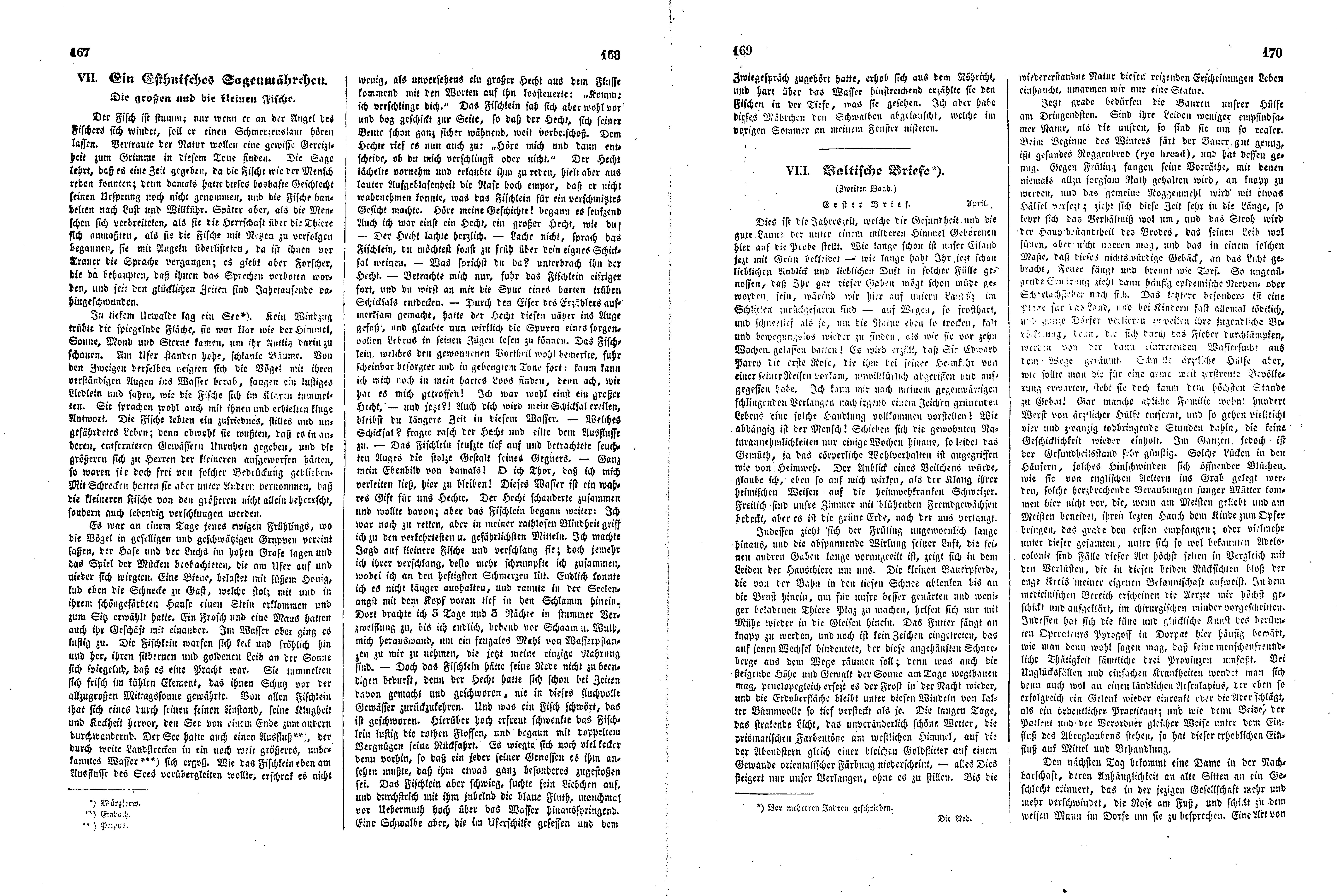 Das Inland [11] (1846) | 47. (167-170) Põhitekst