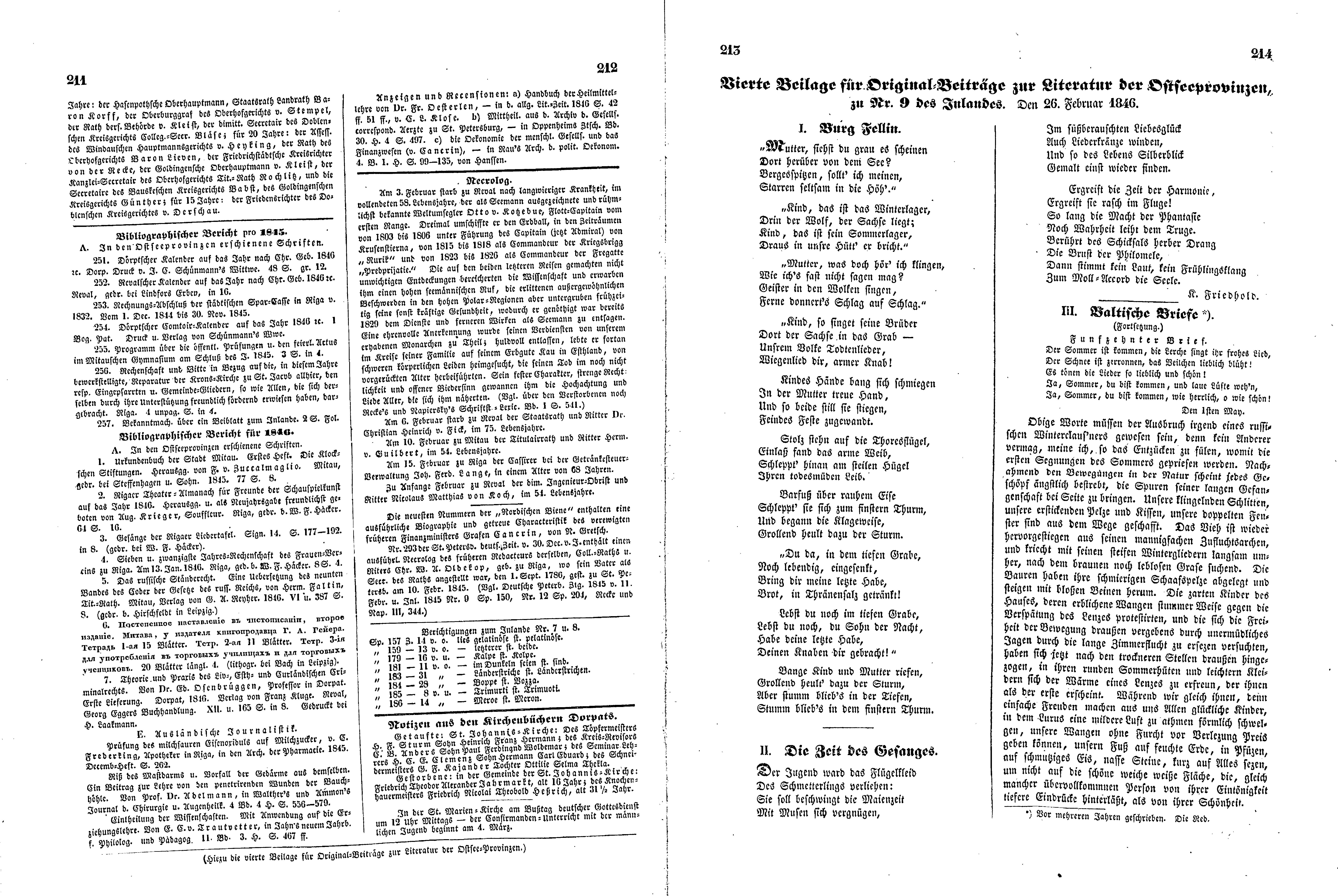 Das Inland [11] (1846) | 58. (211-214) Main body of text