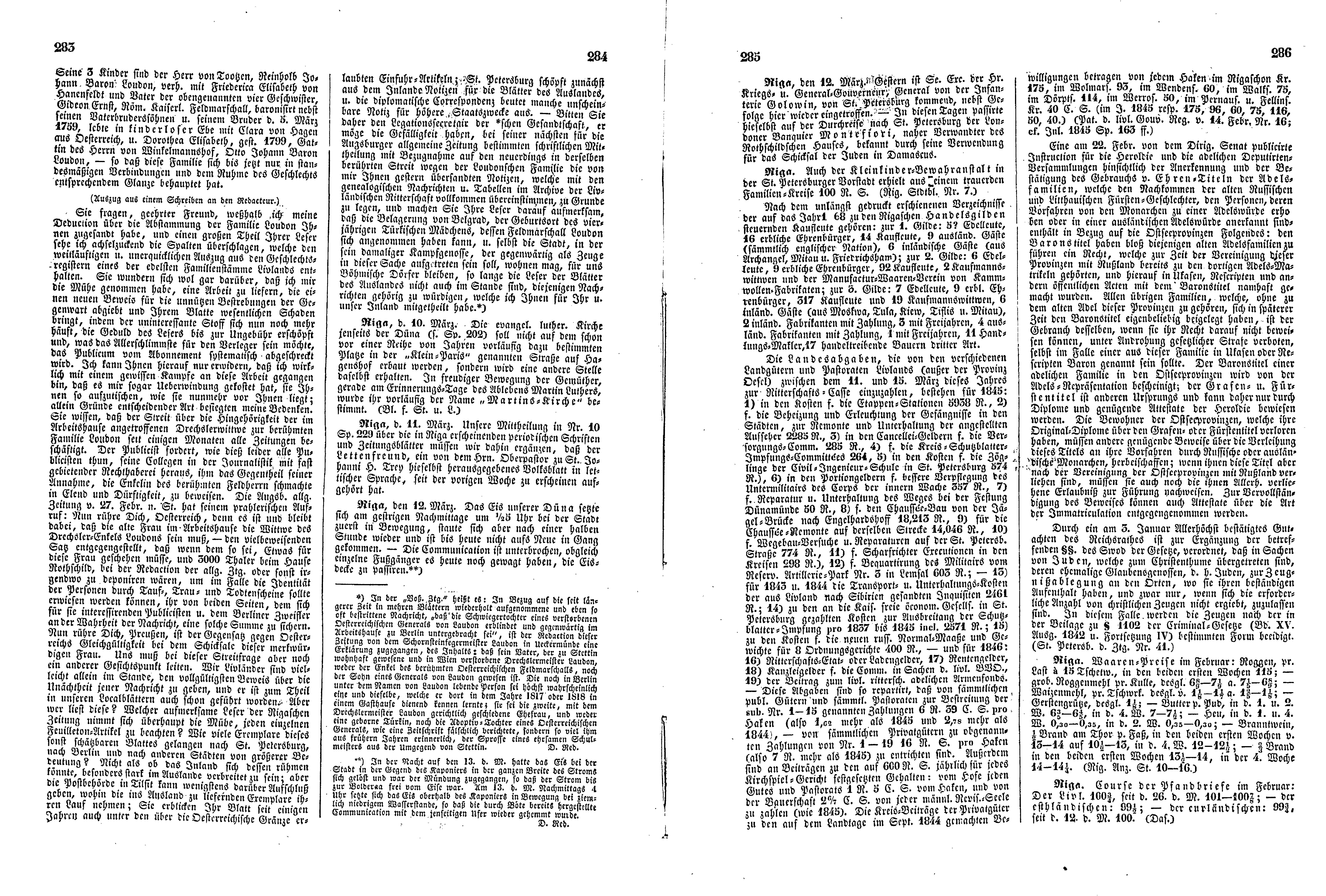 Das Inland [11] (1846) | 76. (283-286) Основной текст