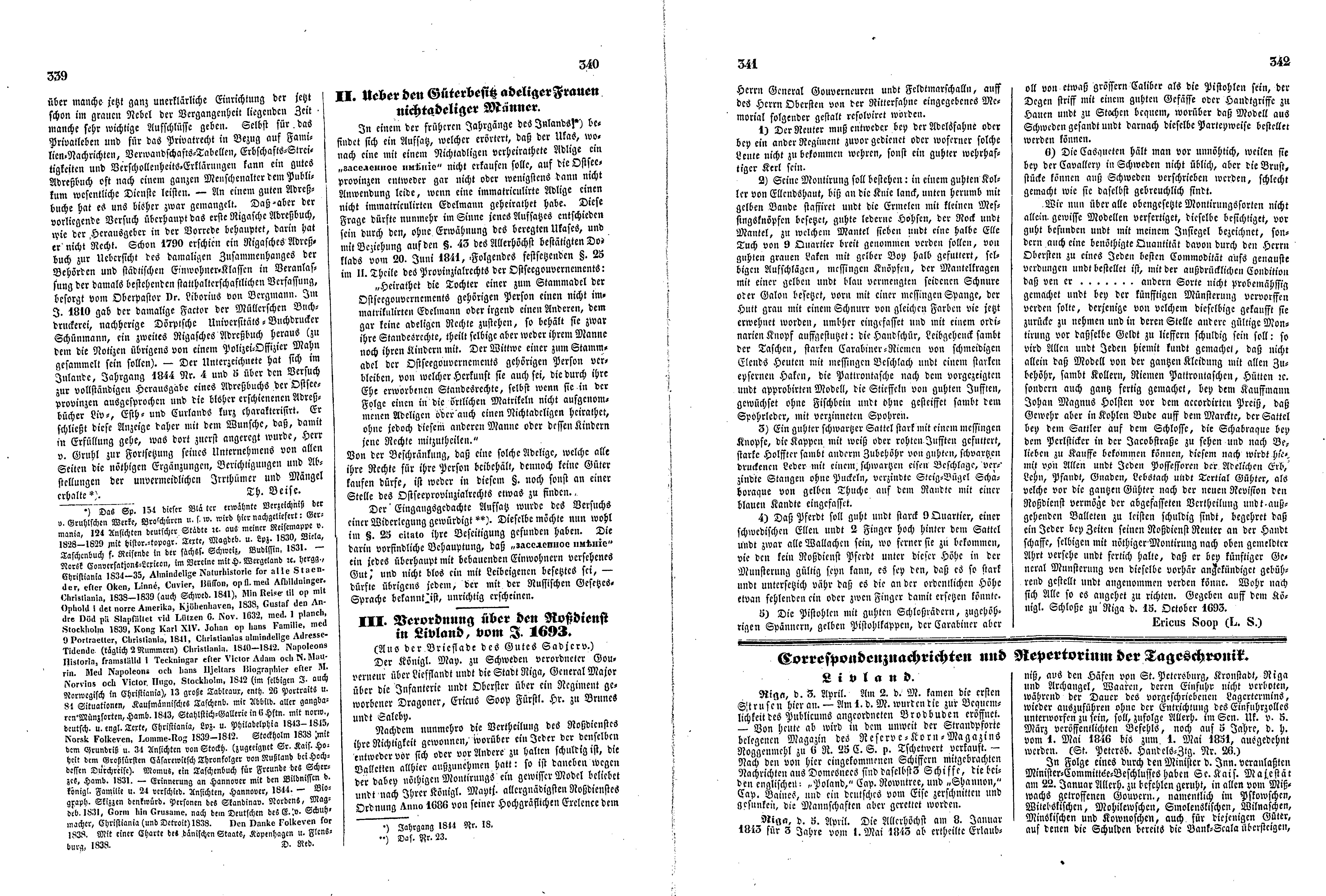 Das Inland [11] (1846) | 90. (339-342) Основной текст