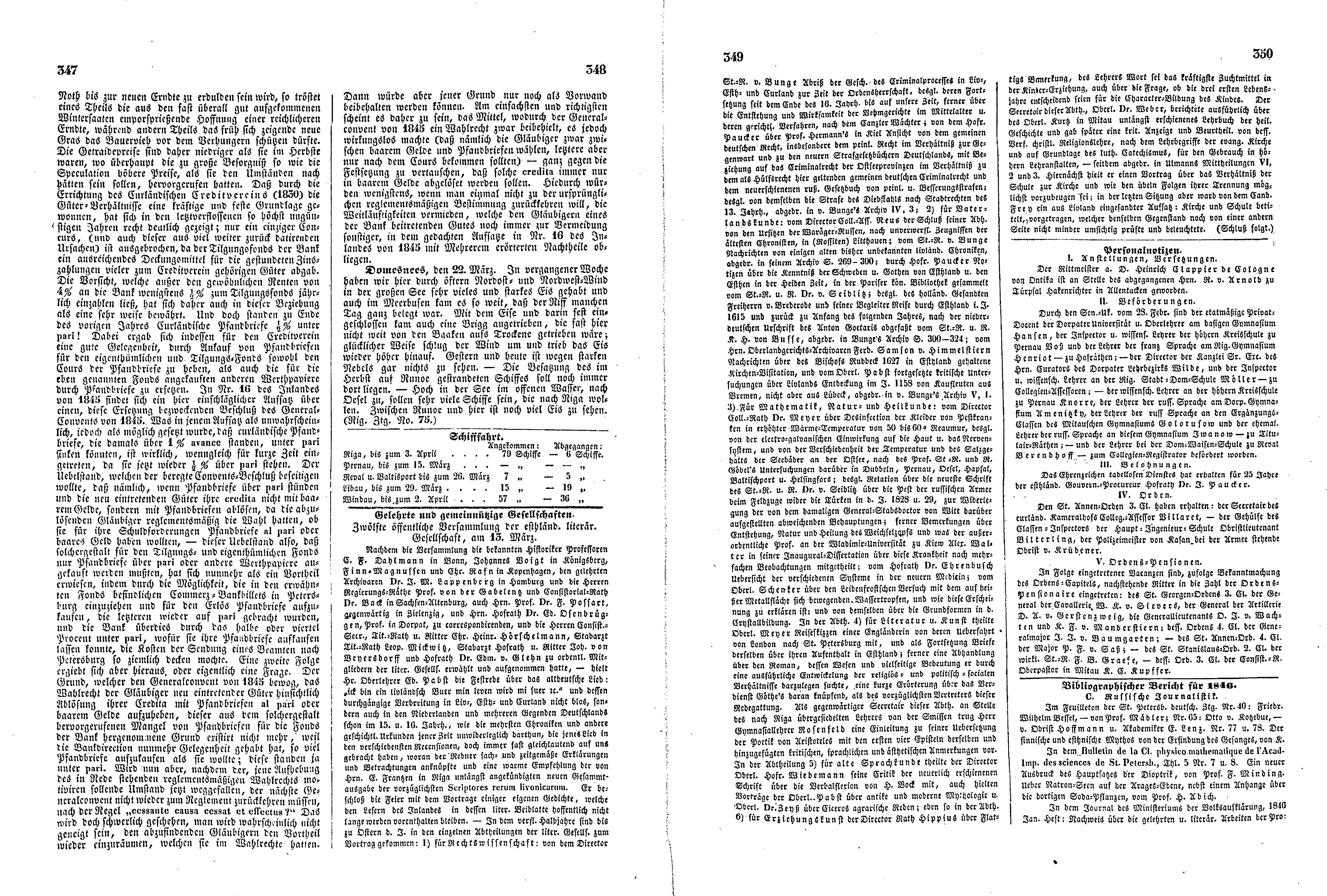 Das Inland [11] (1846) | 92. (347-350) Haupttext