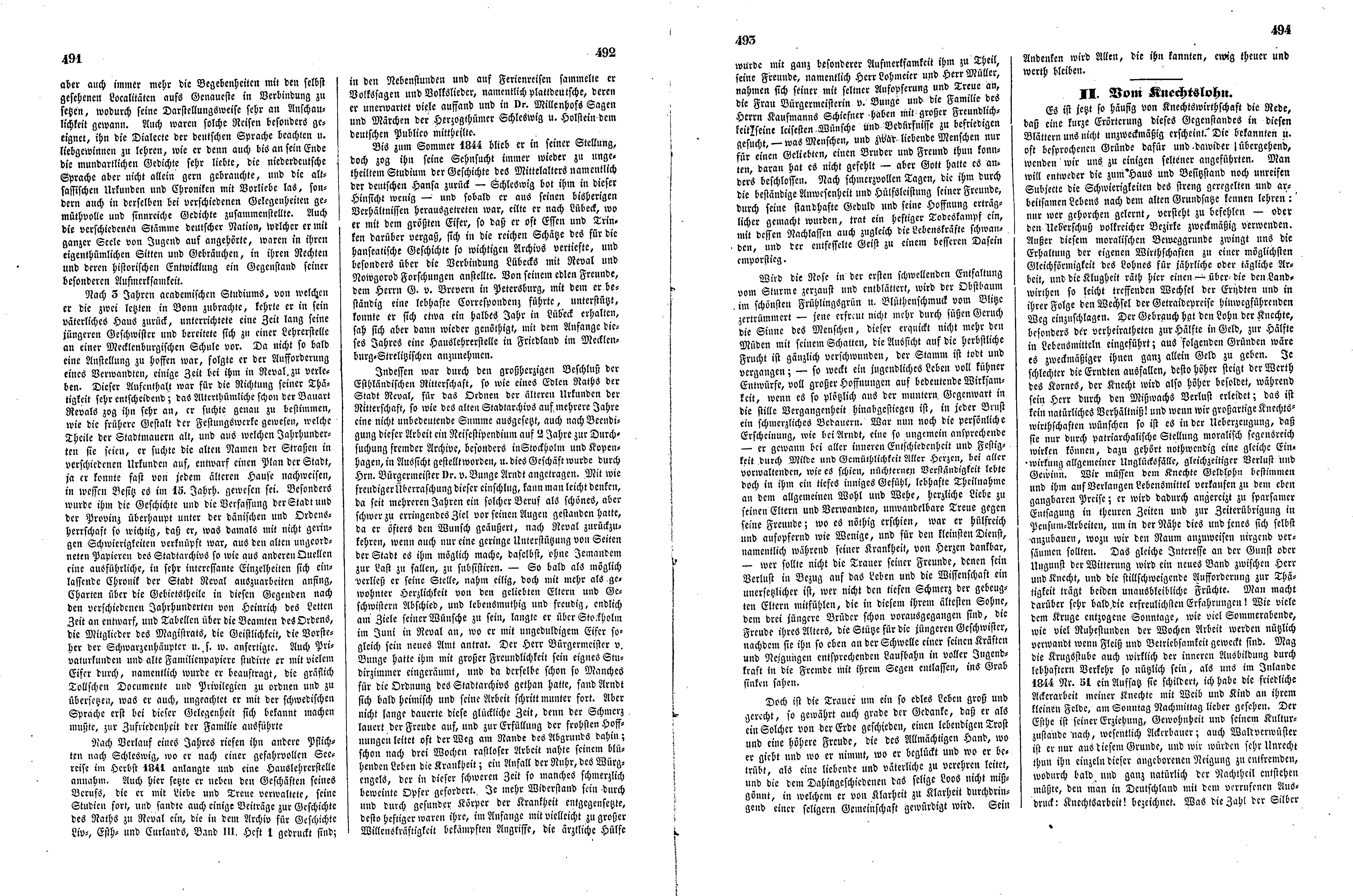 Das Inland [11] (1846) | 128. (491-494) Основной текст