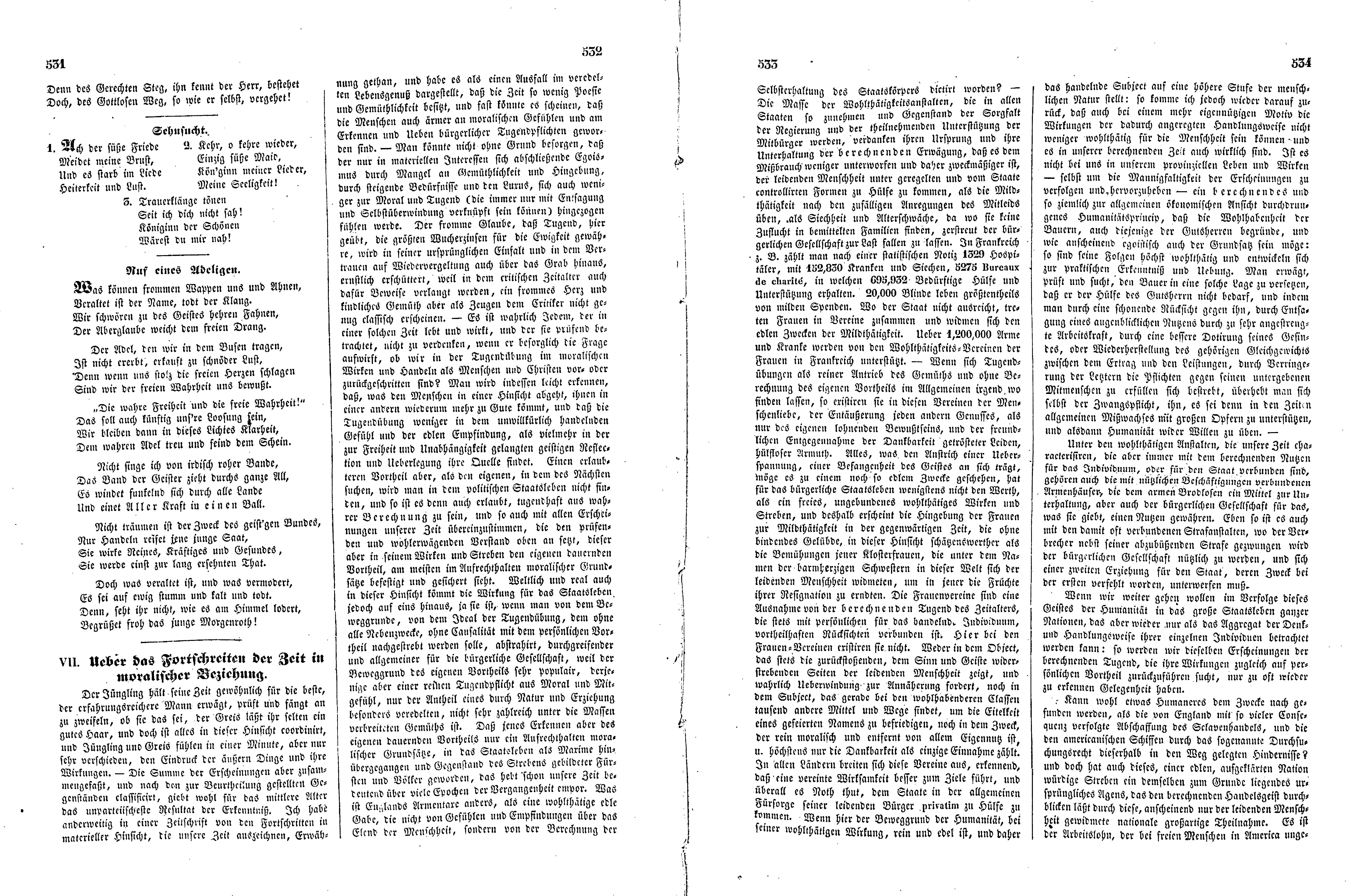 Das Inland [11] (1846) | 138. (531-534) Main body of text