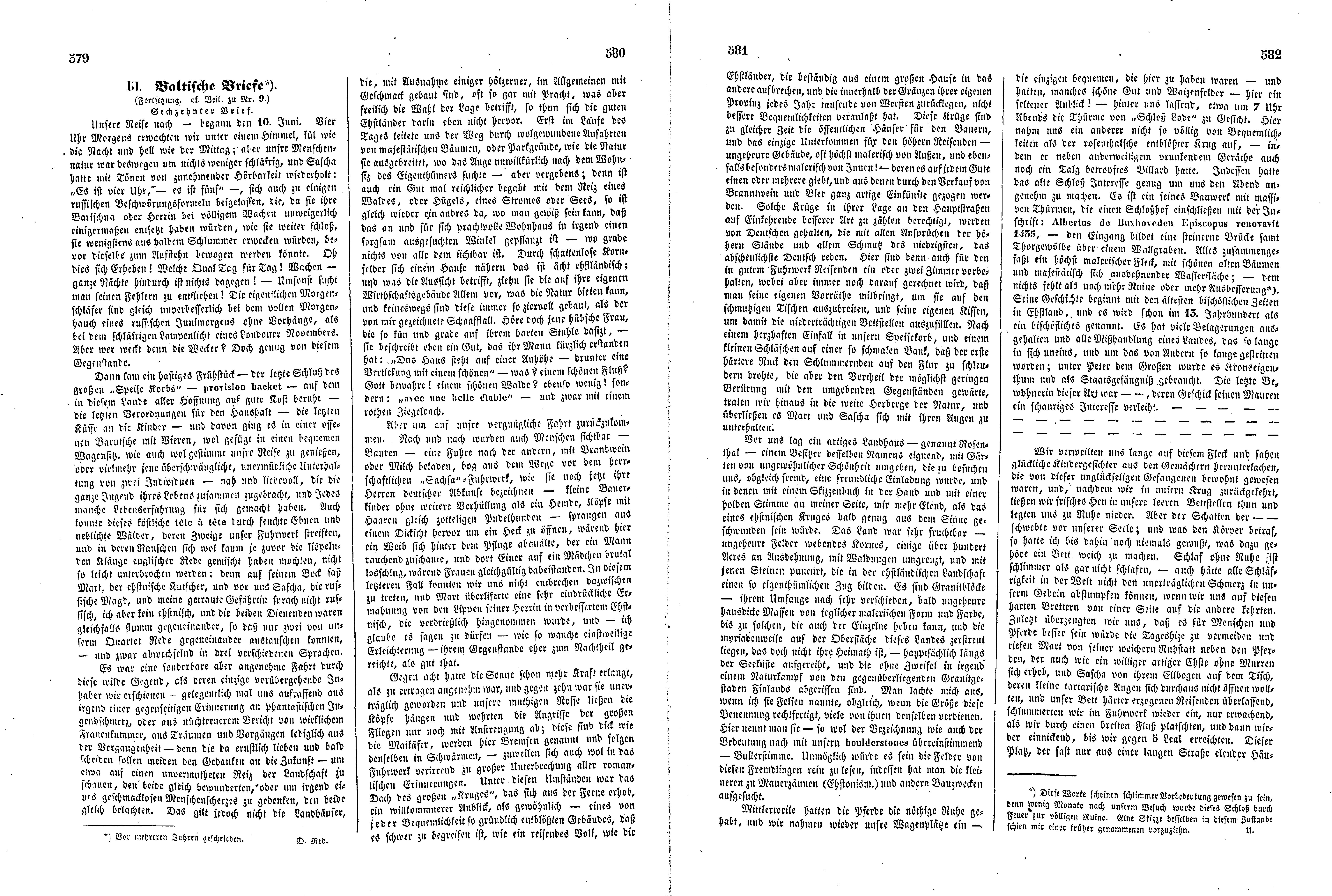 Das Inland [11] (1846) | 150. (579-582) Main body of text