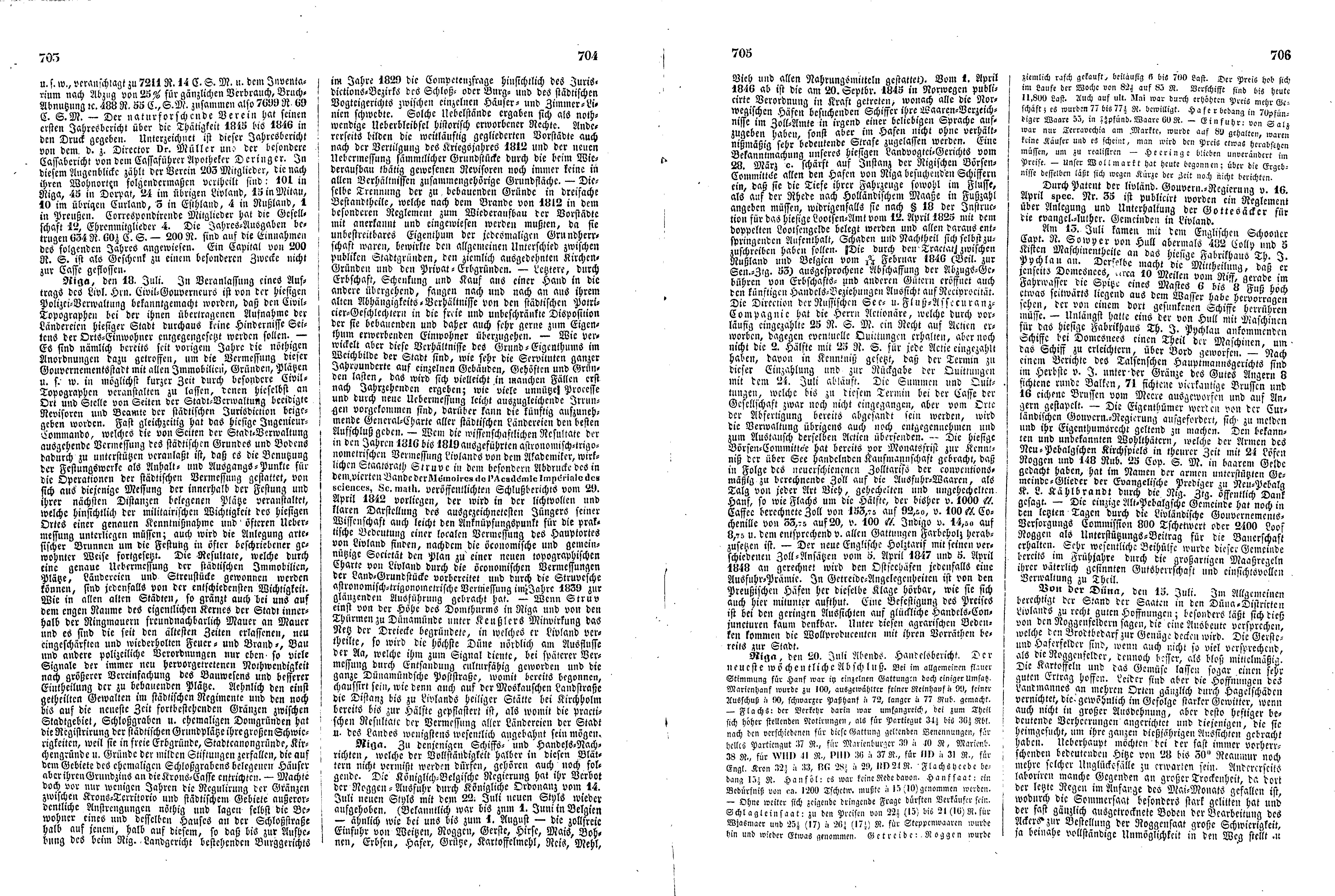 Das Inland [11] (1846) | 181. (703-706) Main body of text