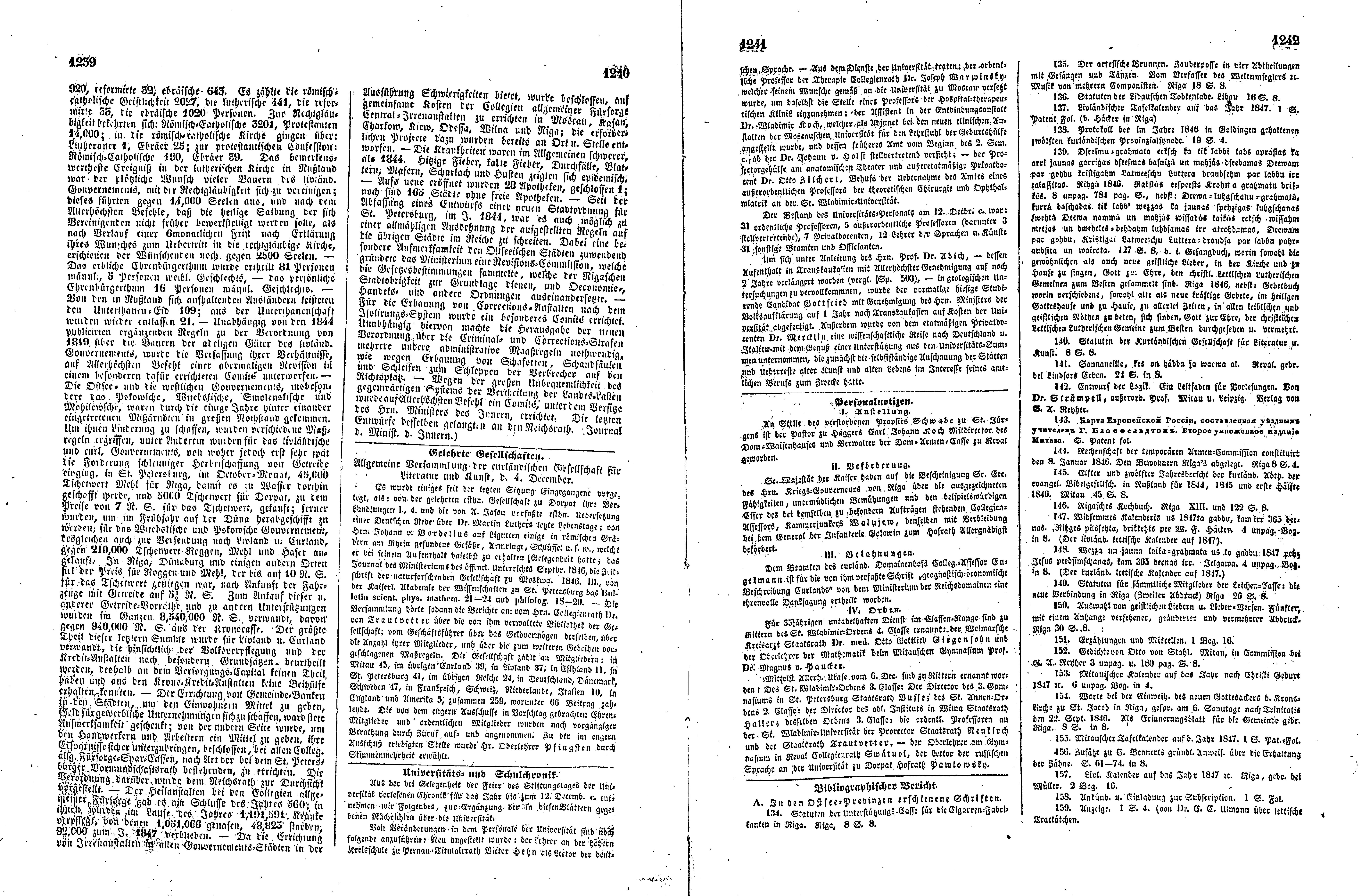 Das Inland [11] (1846) | 315. (1239-1242) Основной текст