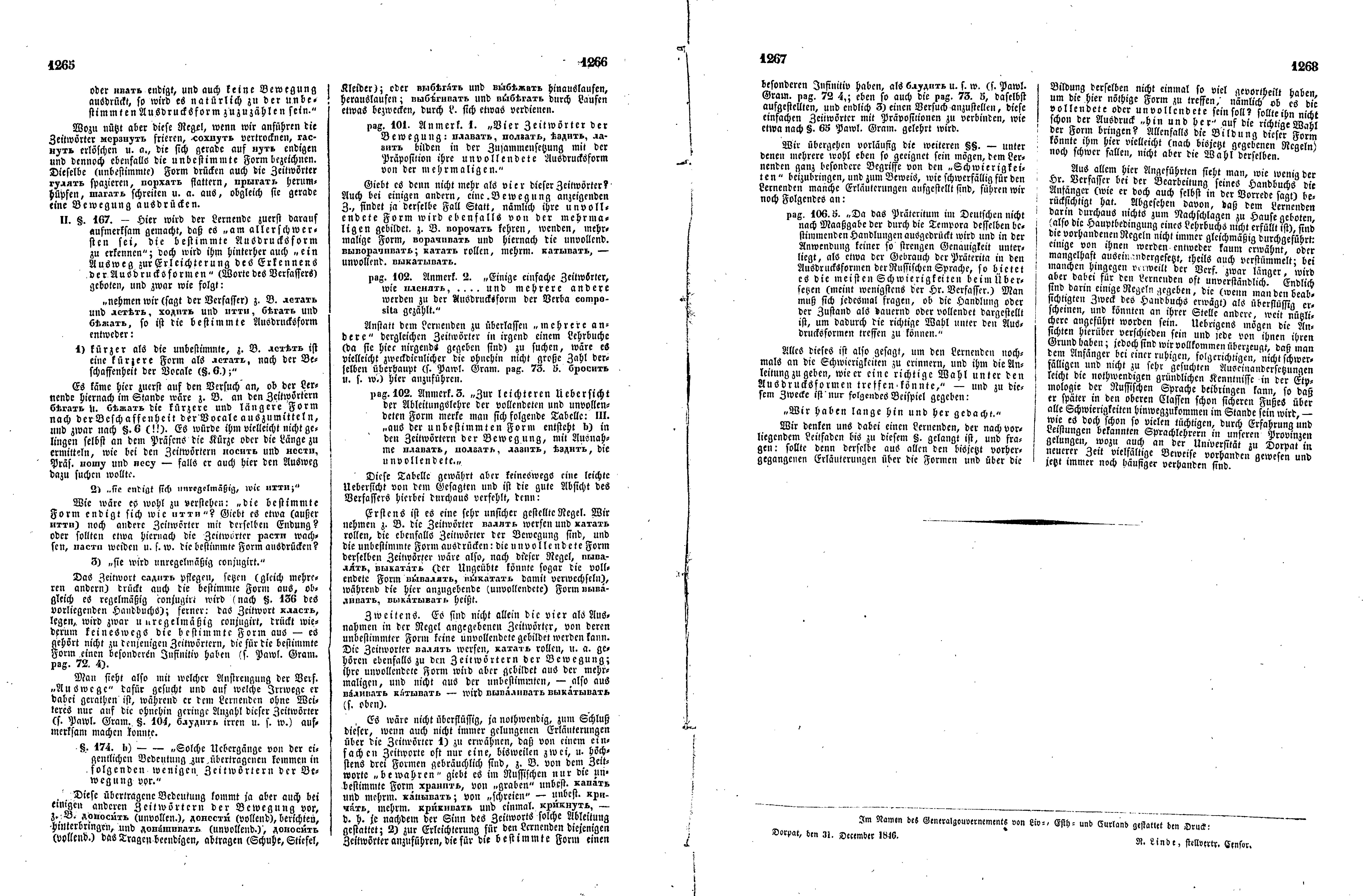 Das Inland [11] (1846) | 327. (1265-1268) Основной текст
