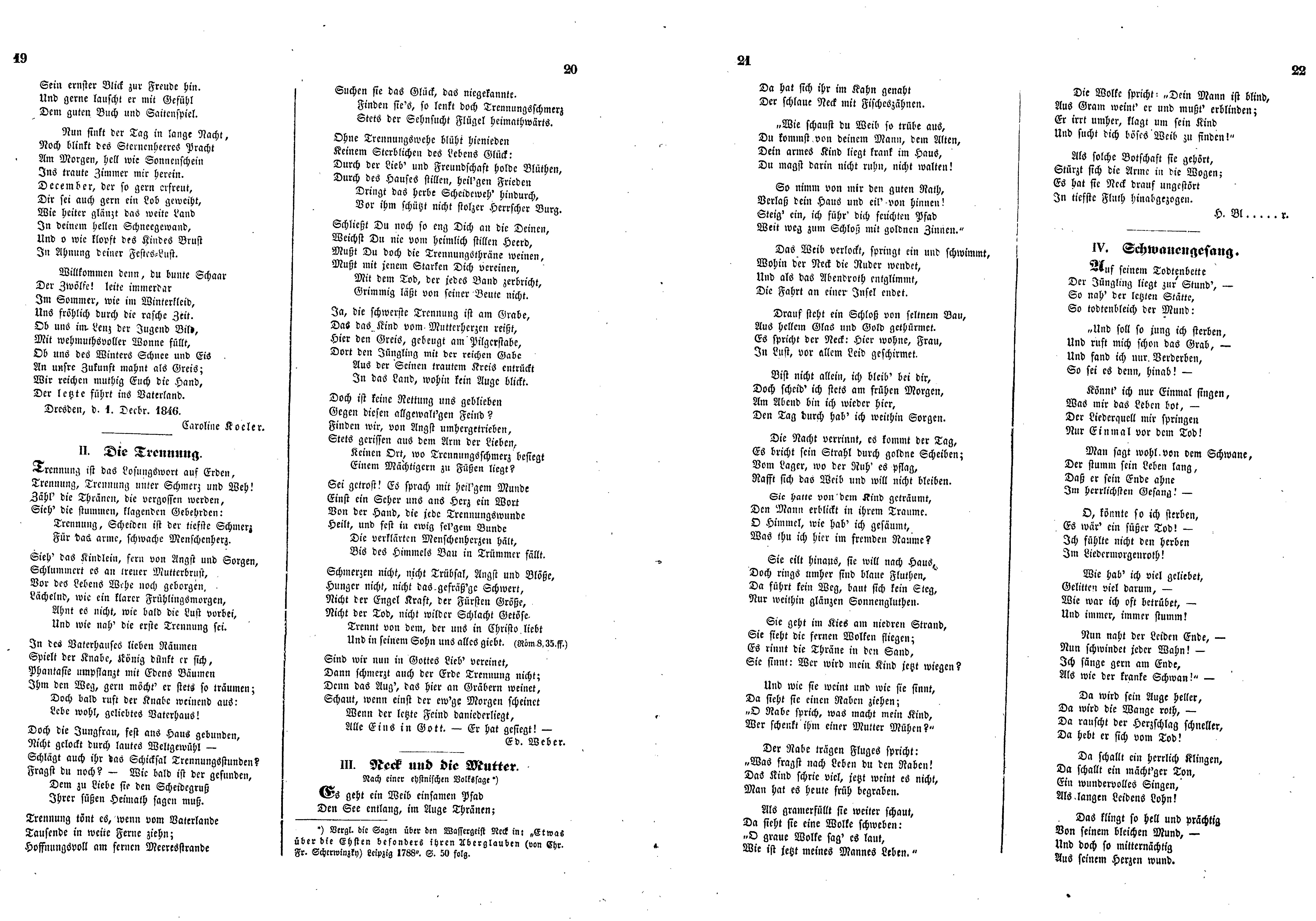 Schwanengesang (1847) | 1. (19-22) Основной текст