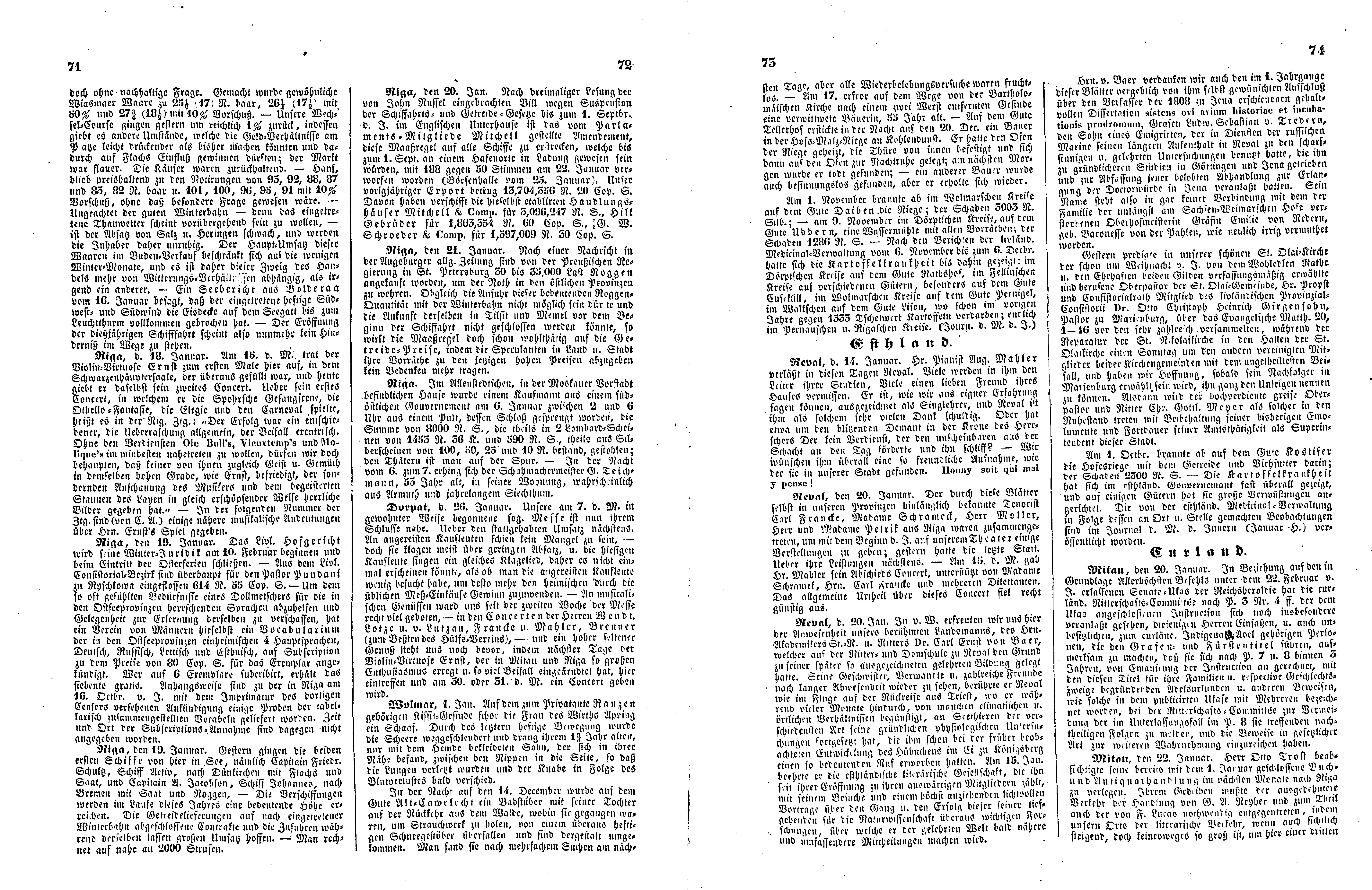 Das Inland [12] (1847) | 23. (71-74) Haupttext