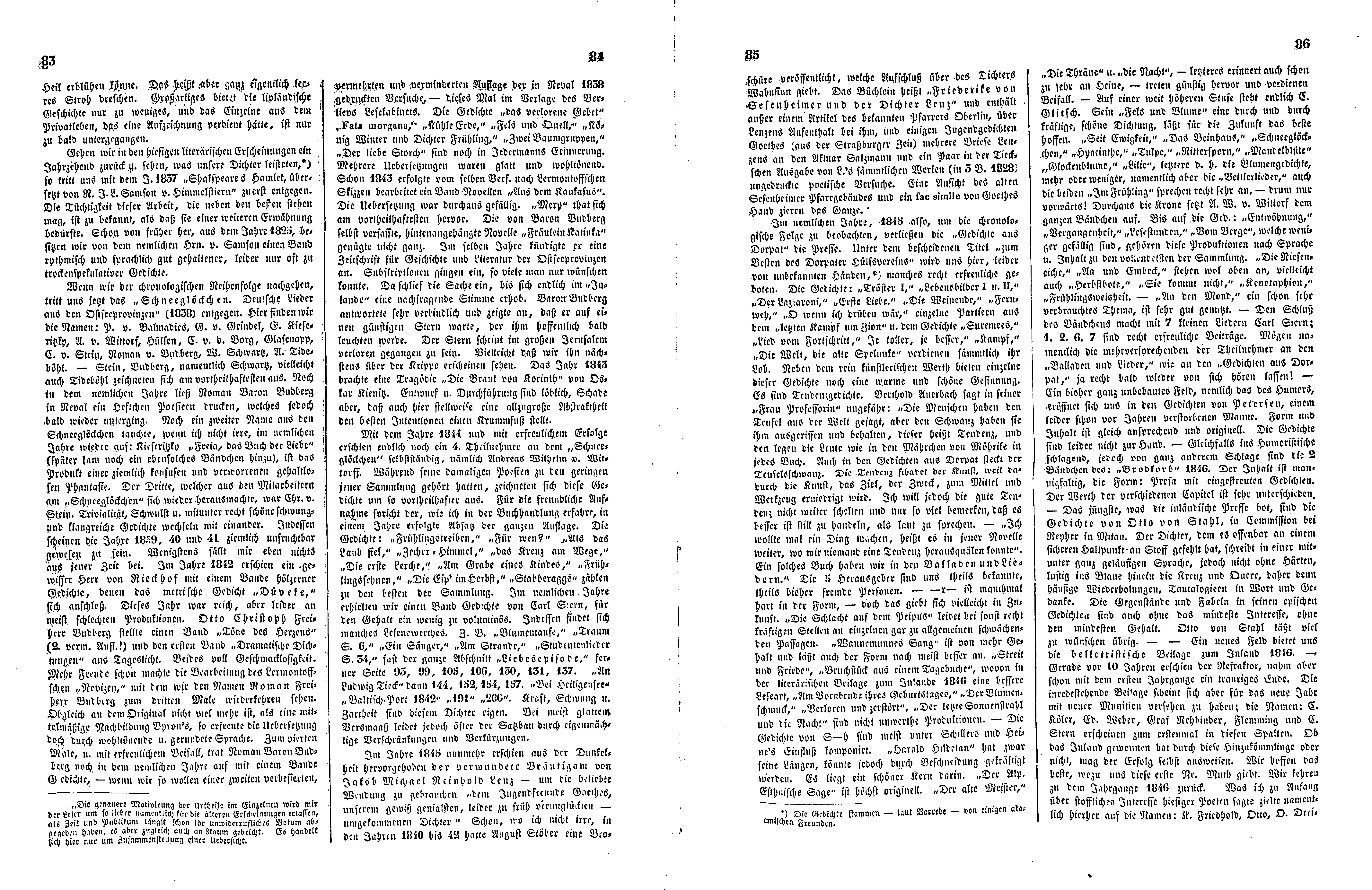 Das Inland [12] (1847) | 26. (83-86) Основной текст