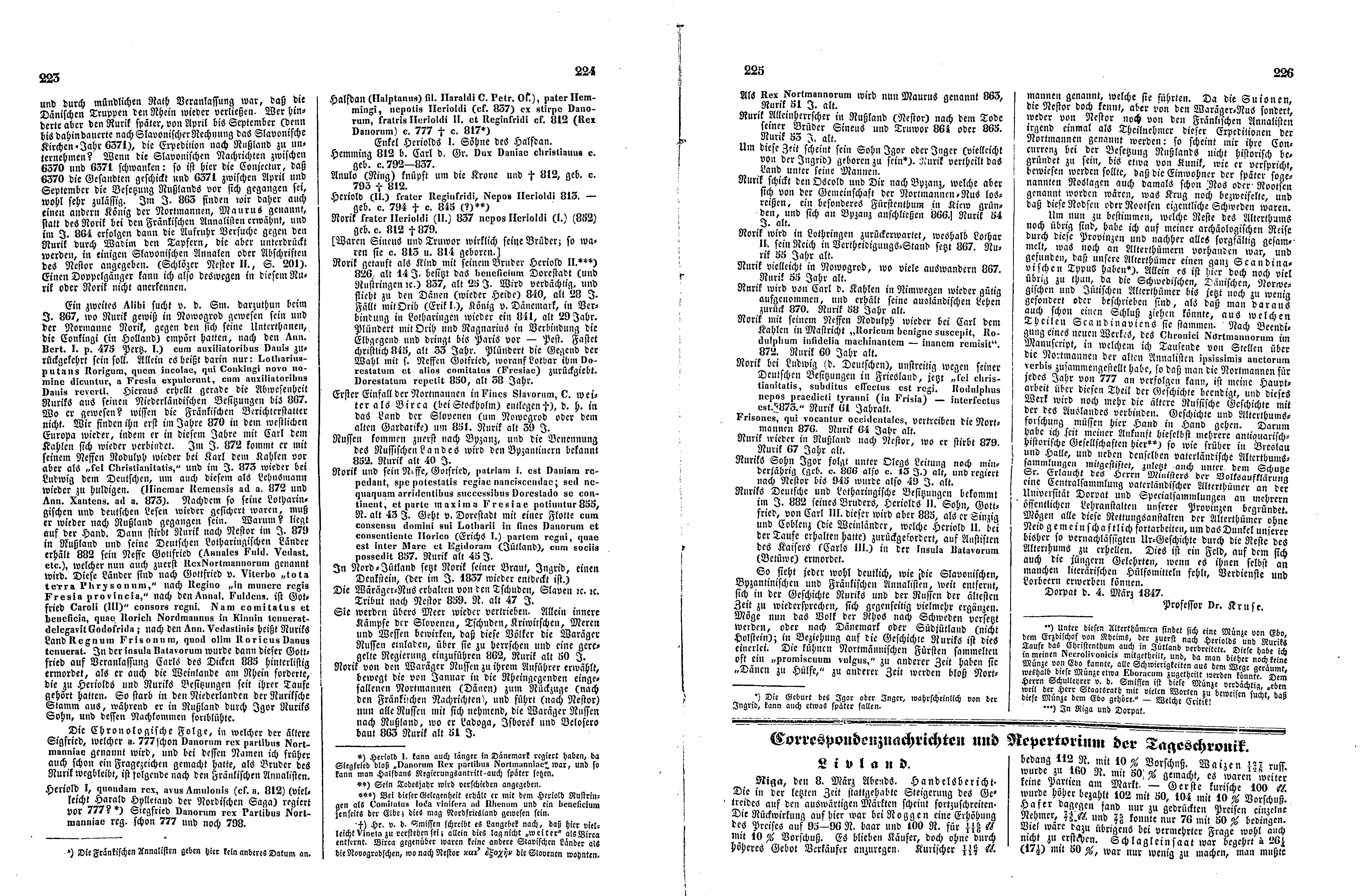 Das Inland [12] (1847) | 61. (223-226) Põhitekst