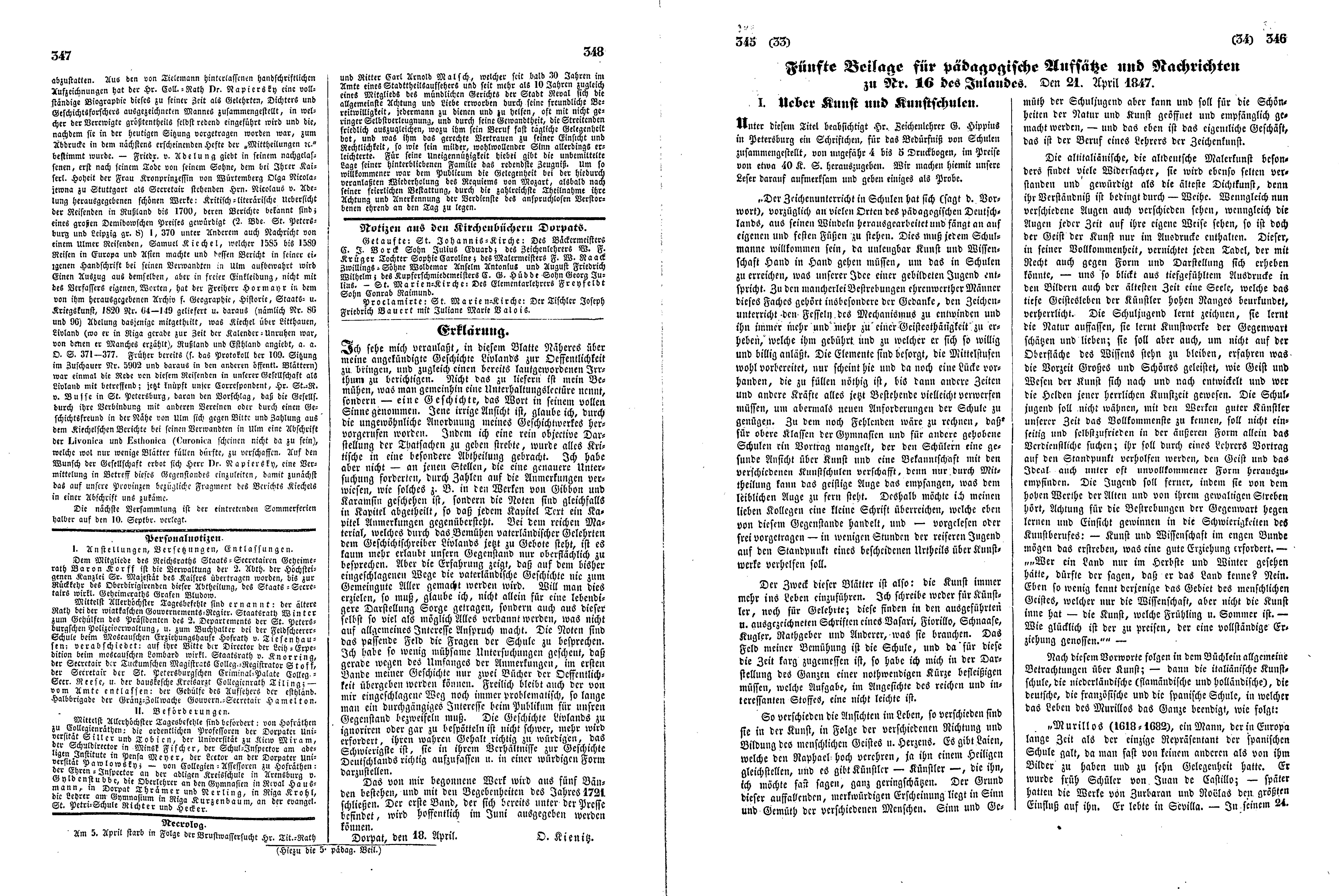 Das Inland [12] (1847) | 92. (347-346) Main body of text