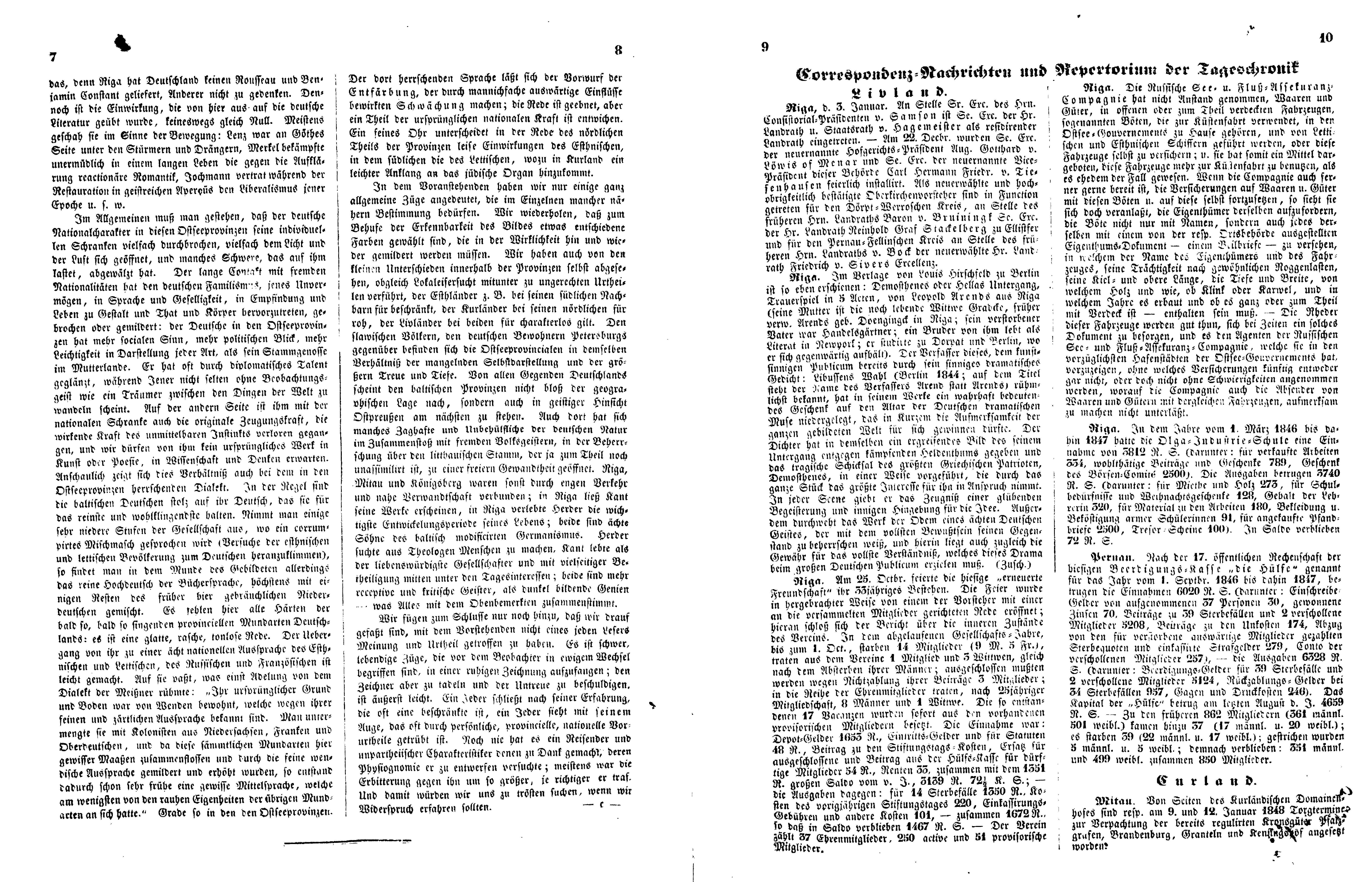 Das Inland [13] (1848) | 7. (7-10) Основной текст