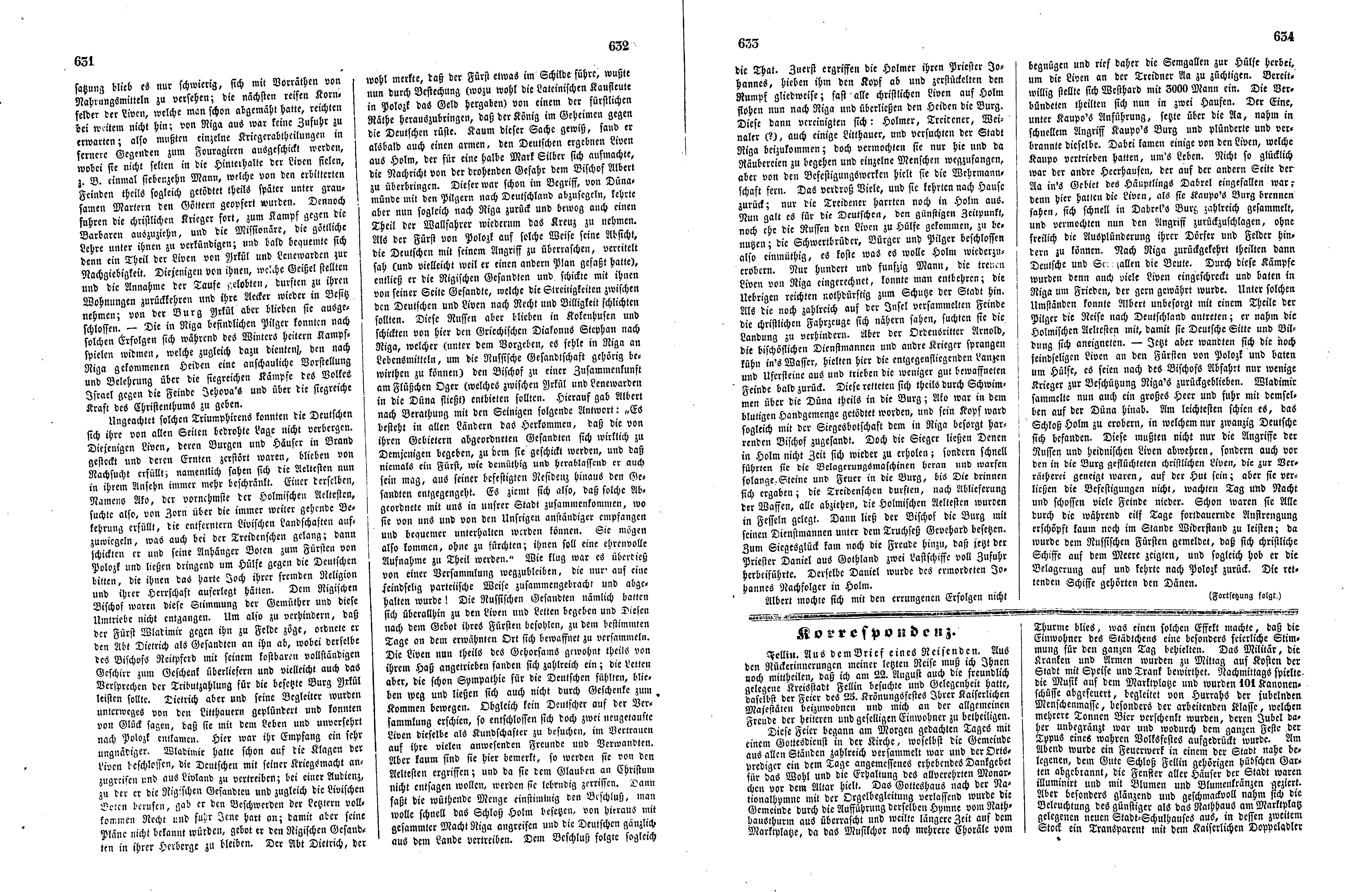 Das Inland [16] (1851) | 162. (631-634) Основной текст