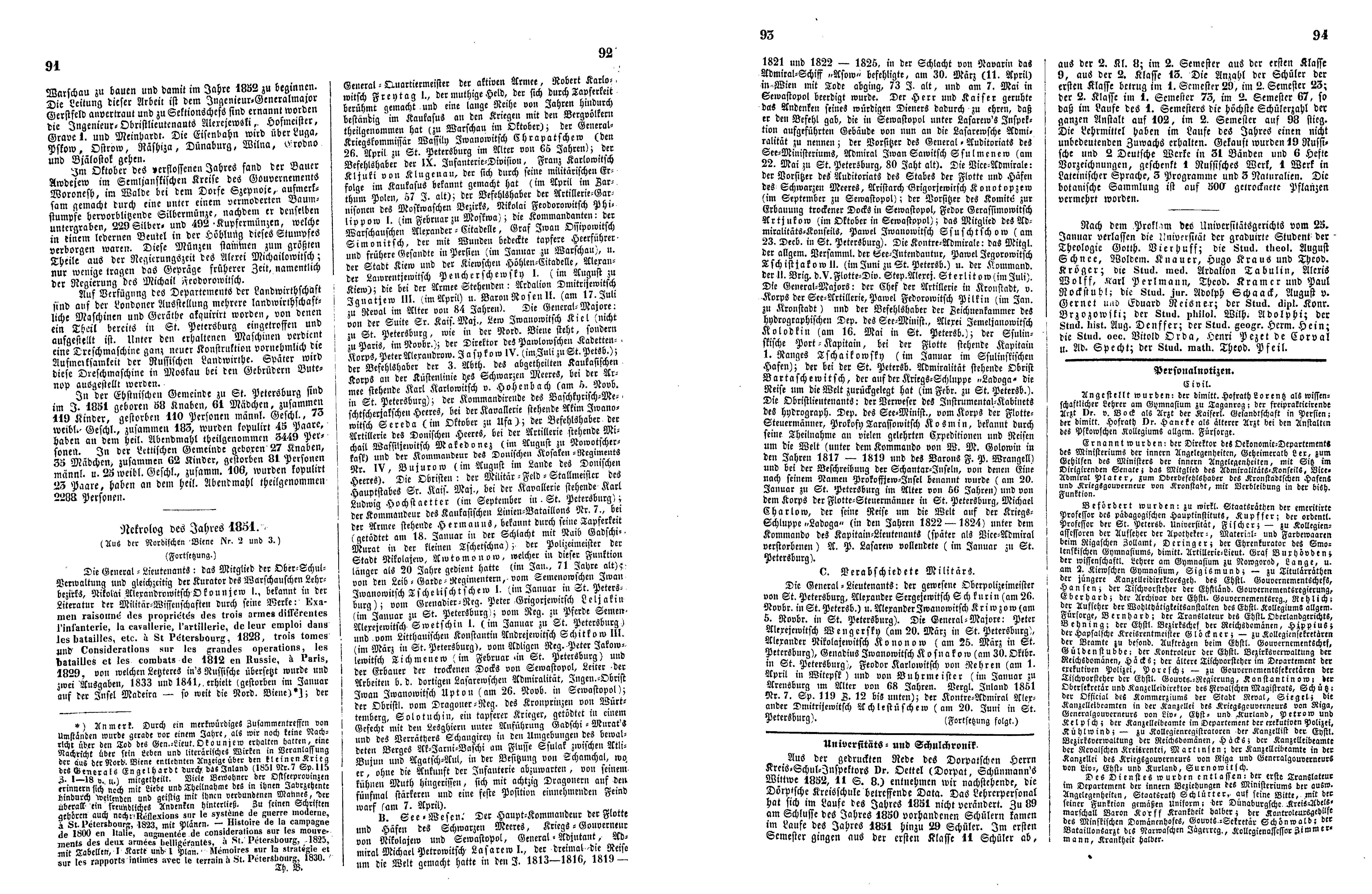 Das Inland [17] (1852) | 27. (91-94) Основной текст