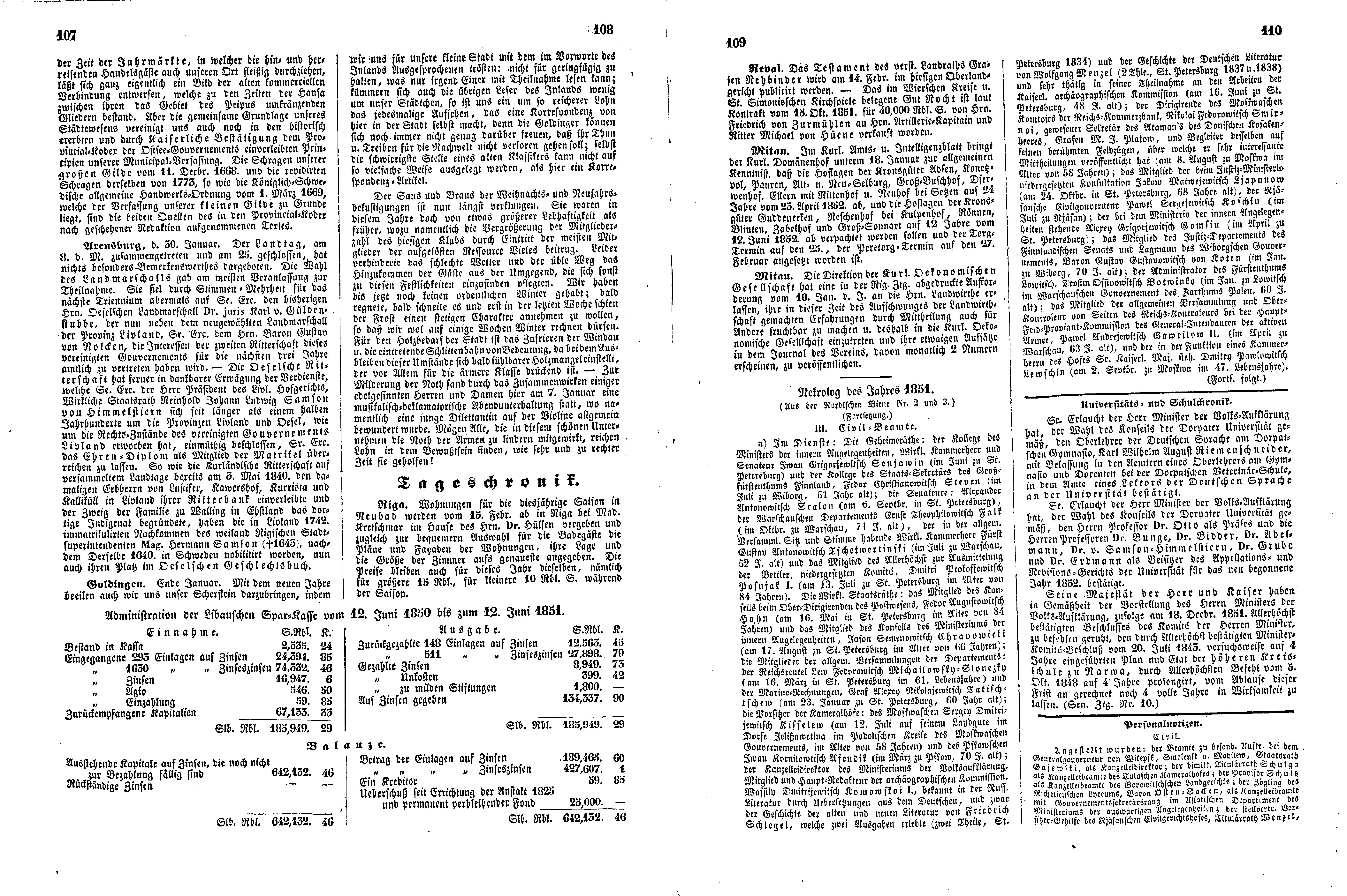 Das Inland [17] (1852) | 31. (107-110) Main body of text