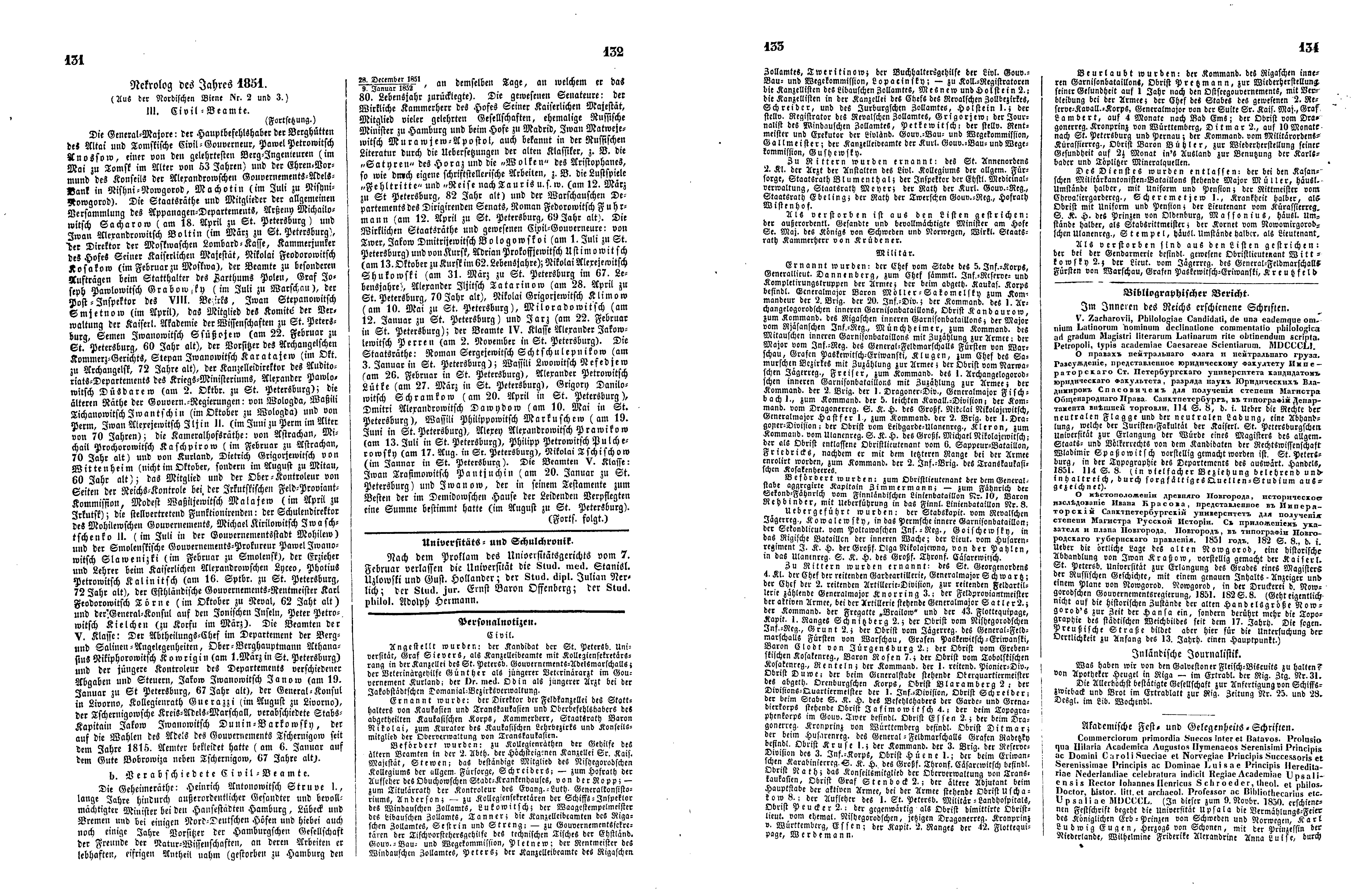 Das Inland [17] (1852) | 37. (131-134) Основной текст