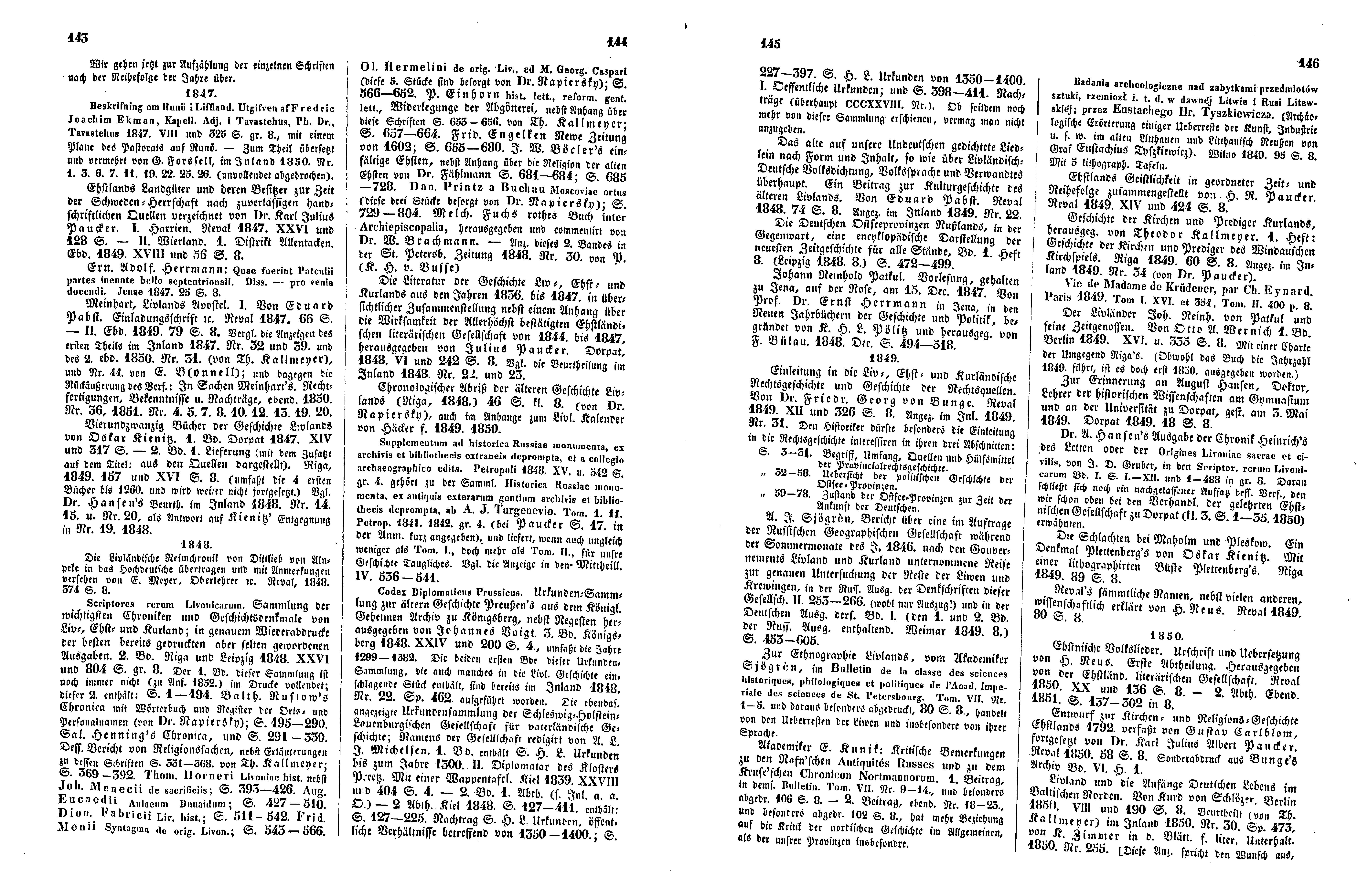 Das Inland [17] (1852) | 40. (143-146) Основной текст