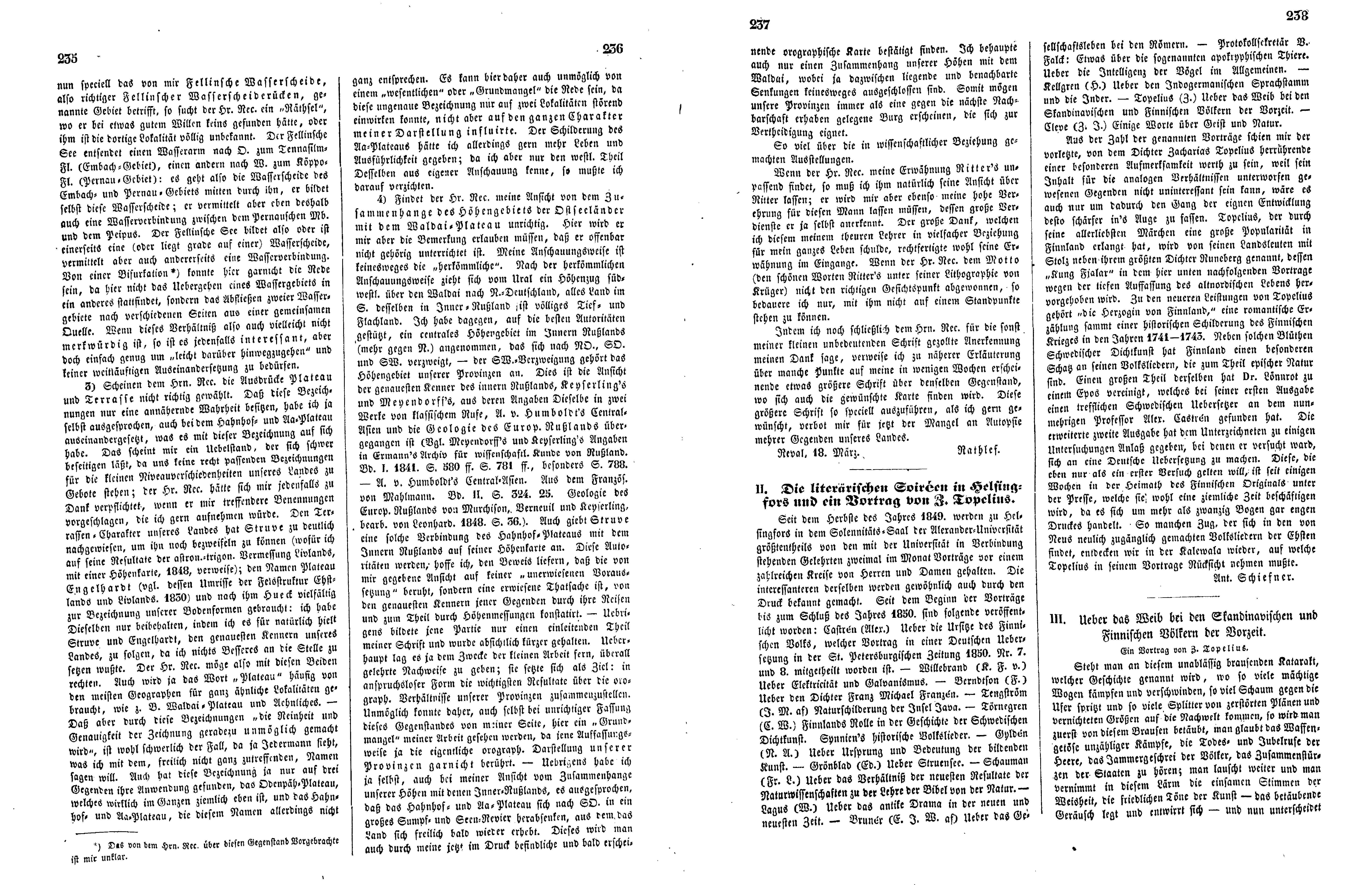 Das Inland [17] (1852) | 63. (235-238) Основной текст