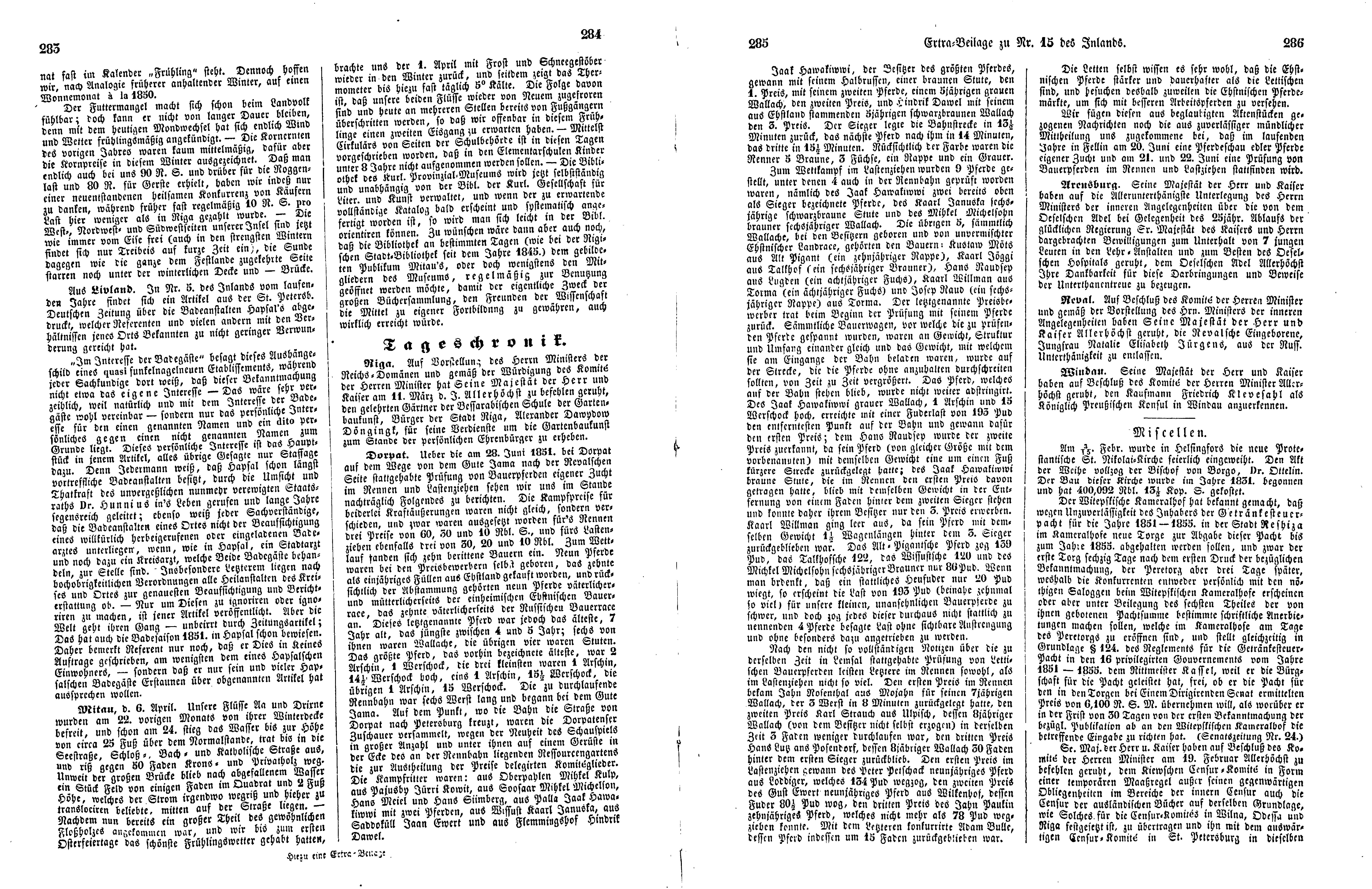 Das Inland [17] (1852) | 75. (283-286) Main body of text