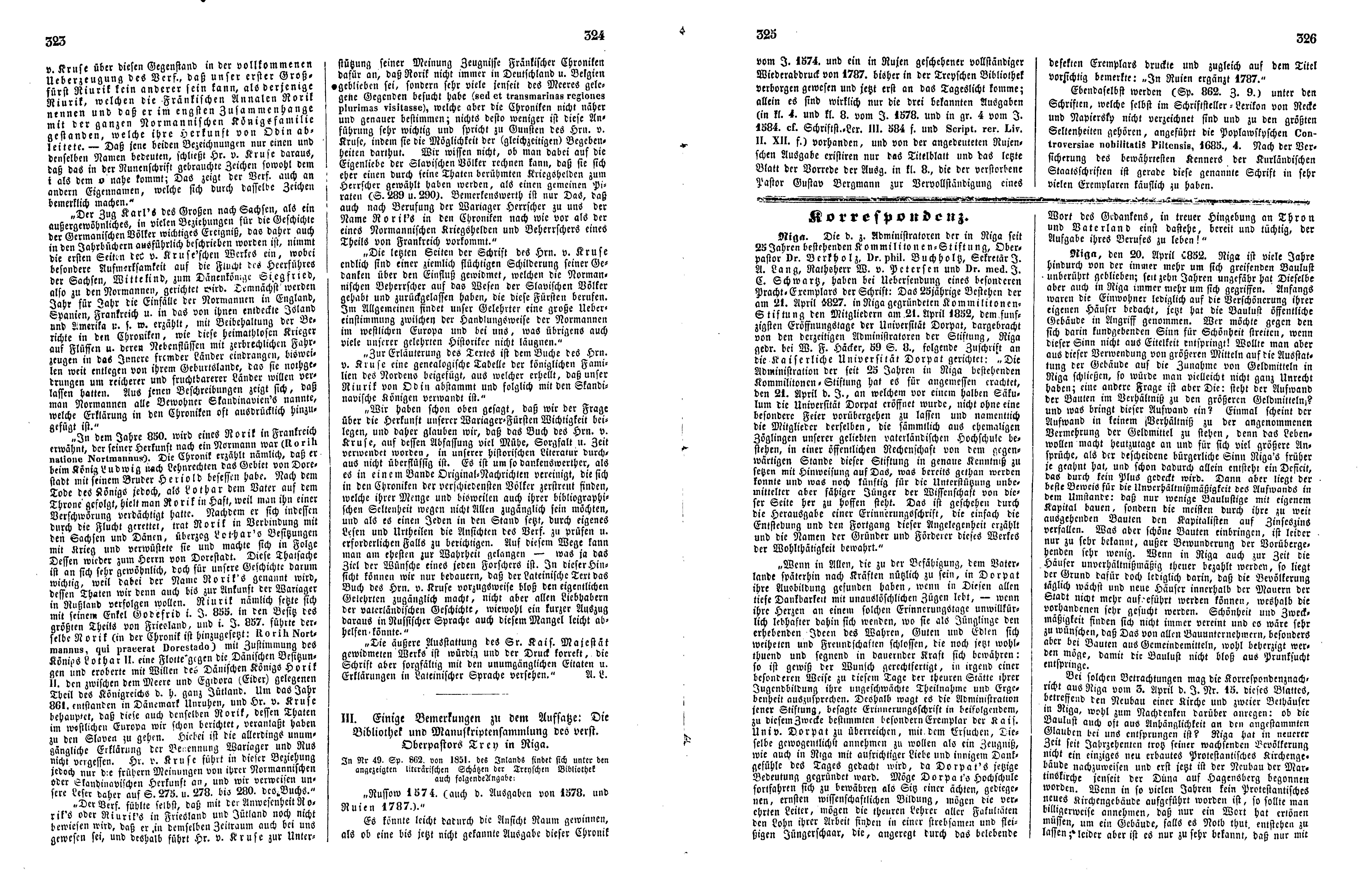 Das Inland [17] (1852) | 85. (323-326) Main body of text