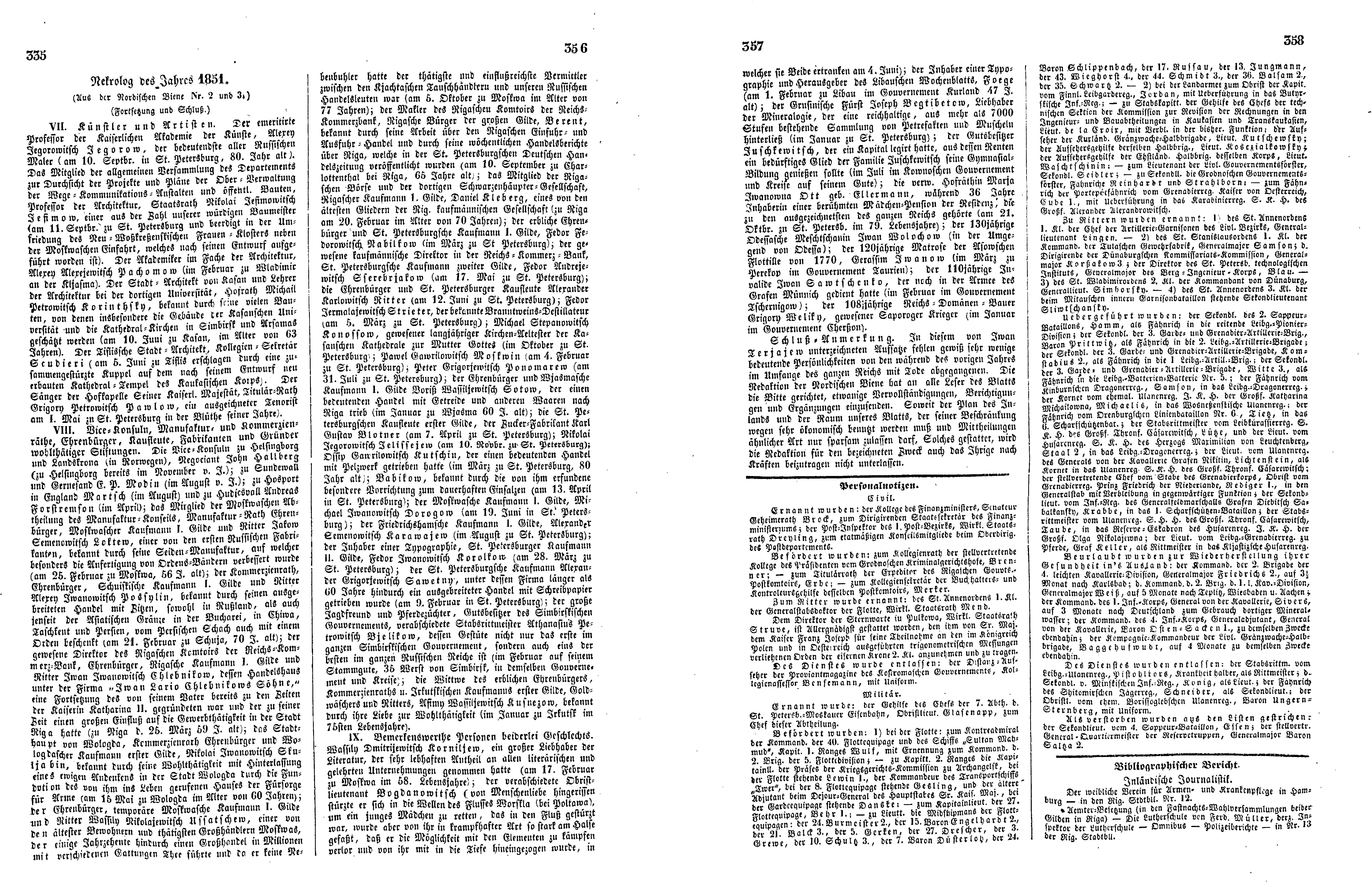 Das Inland [17] (1852) | 93. (355-358) Основной текст