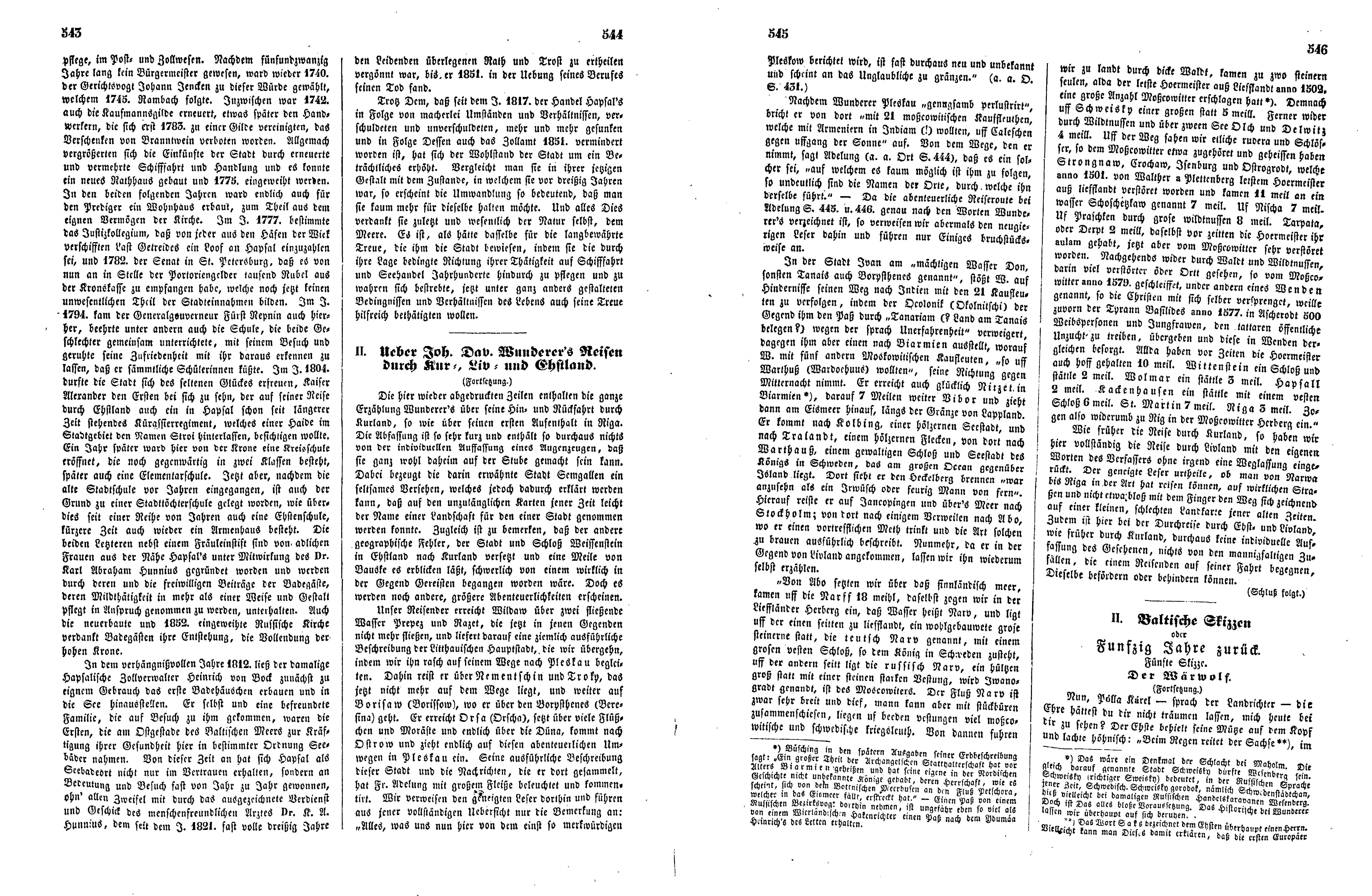 Baltische Skizzen oder Funfzig Jahre zurück [07] (Der Wärwolf) (1852) | 1. (543-546) Основной текст