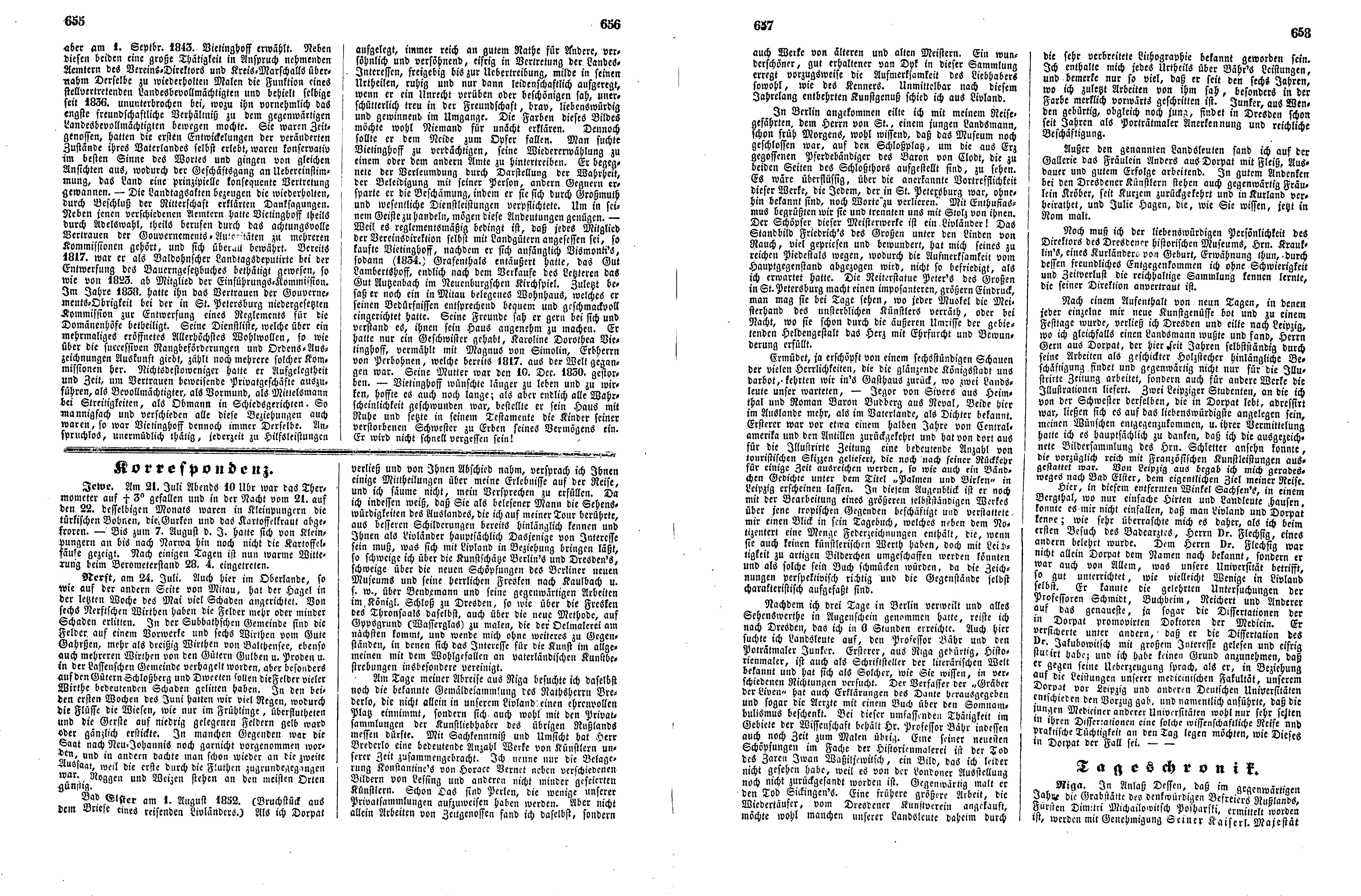 Das Inland [17] (1852) | 169. (655-658) Main body of text