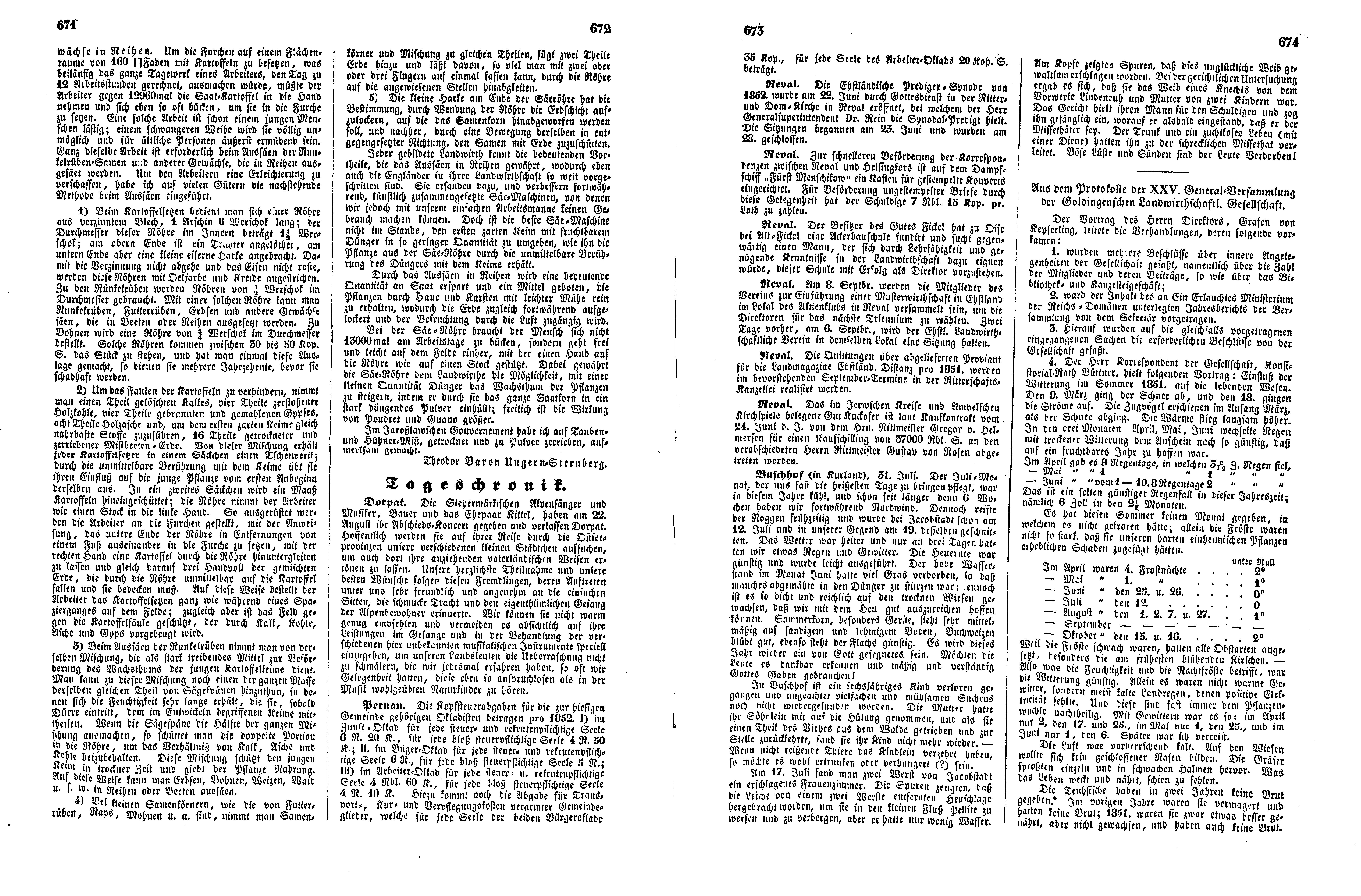 Das Inland [17] (1852) | 173. (671-674) Основной текст