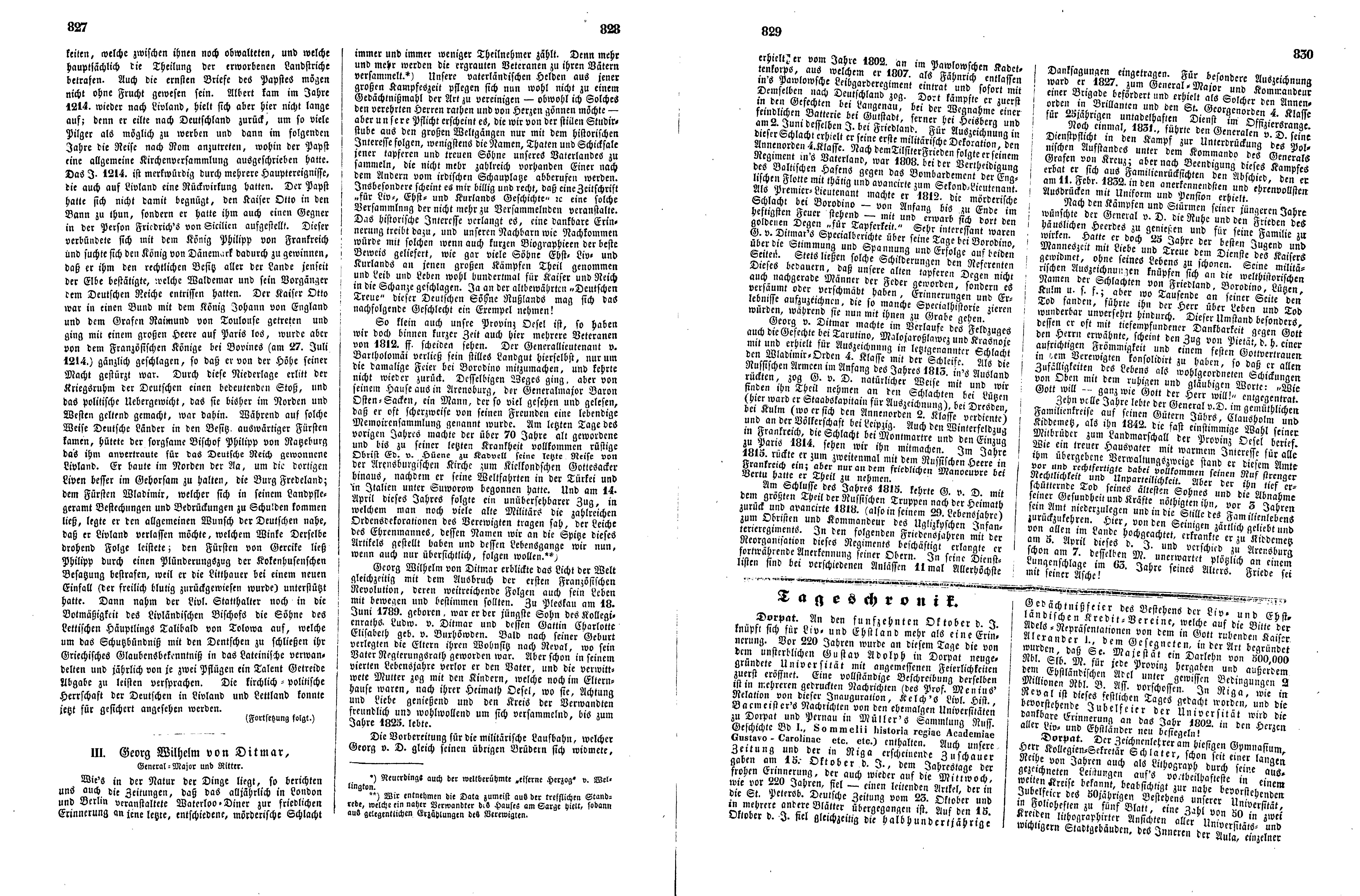 Das Inland [17] (1852) | 212. (827-830) Основной текст