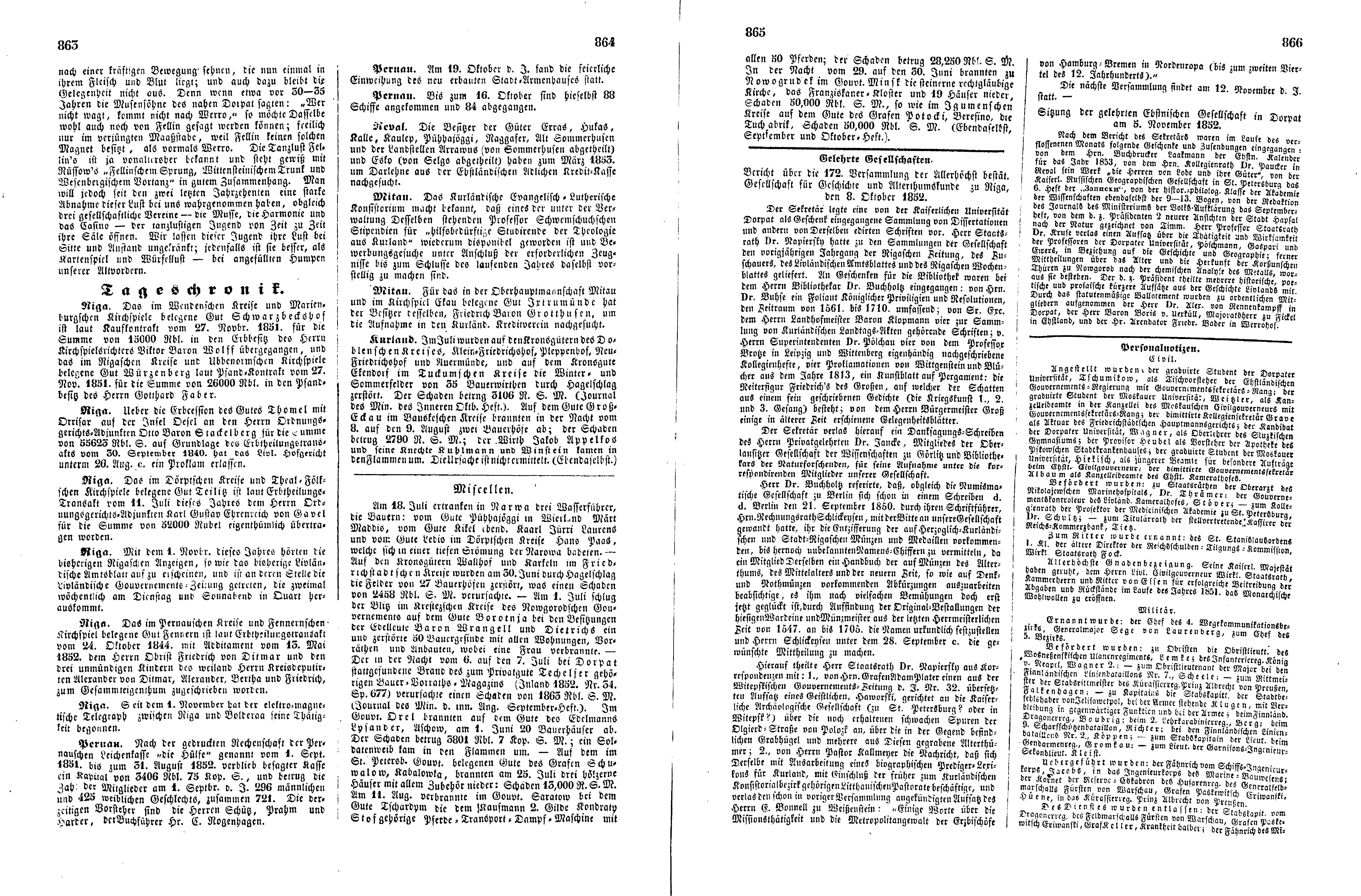 Das Inland [17] (1852) | 221. (863-866) Main body of text