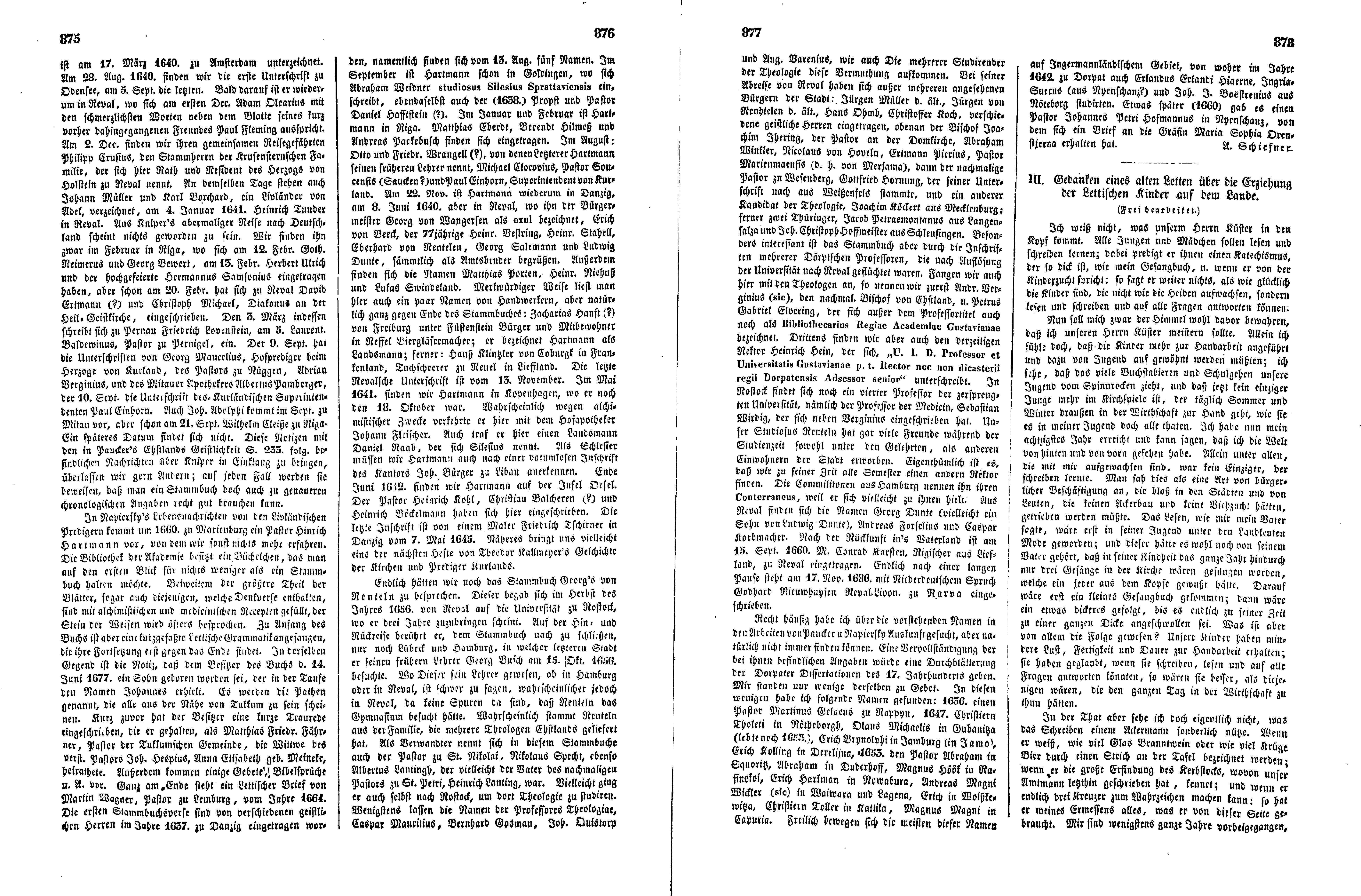 Das Inland [17] (1852) | 224. (875-878) Основной текст