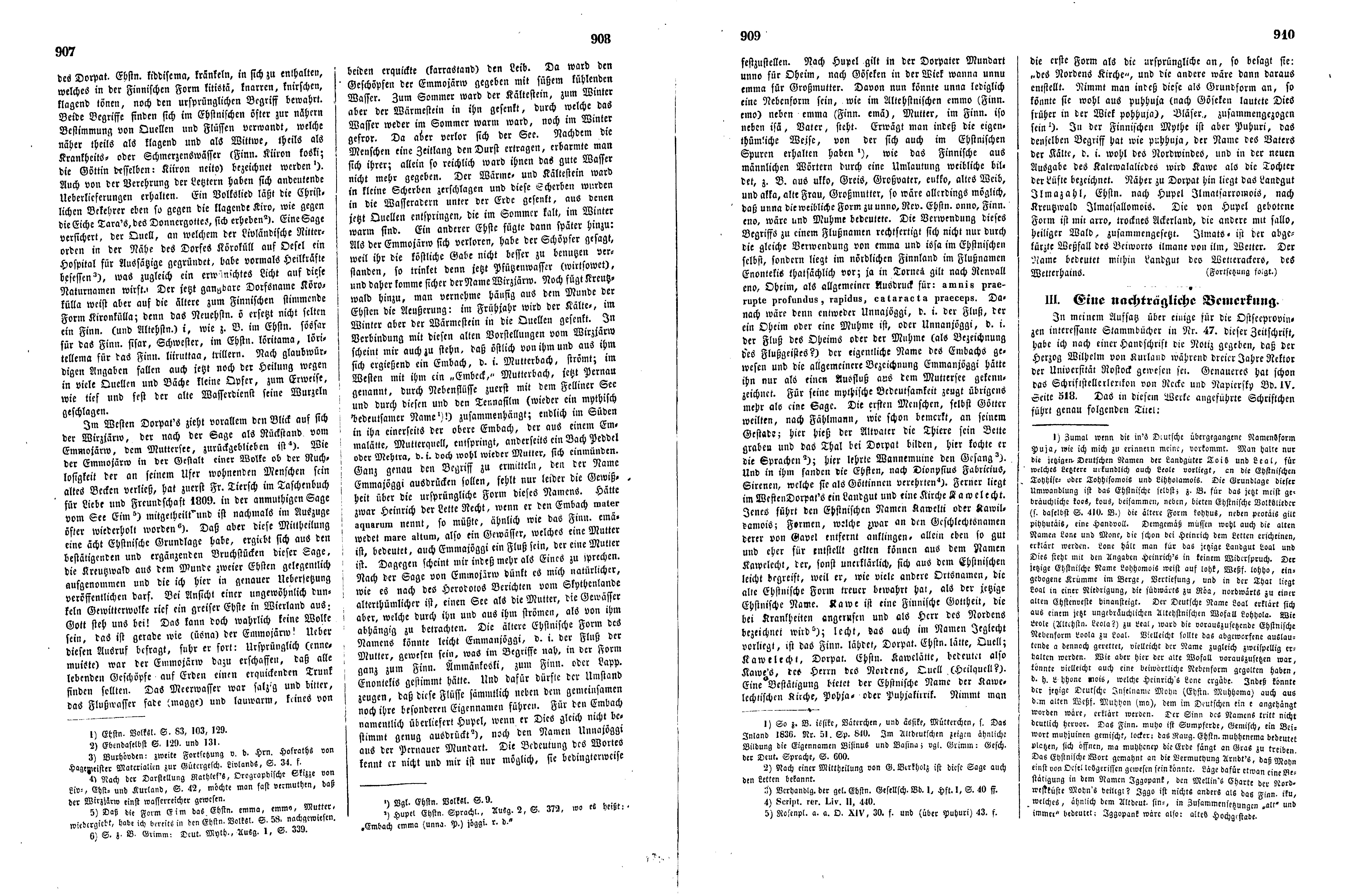Das Inland [17] (1852) | 232. (907-910) Main body of text