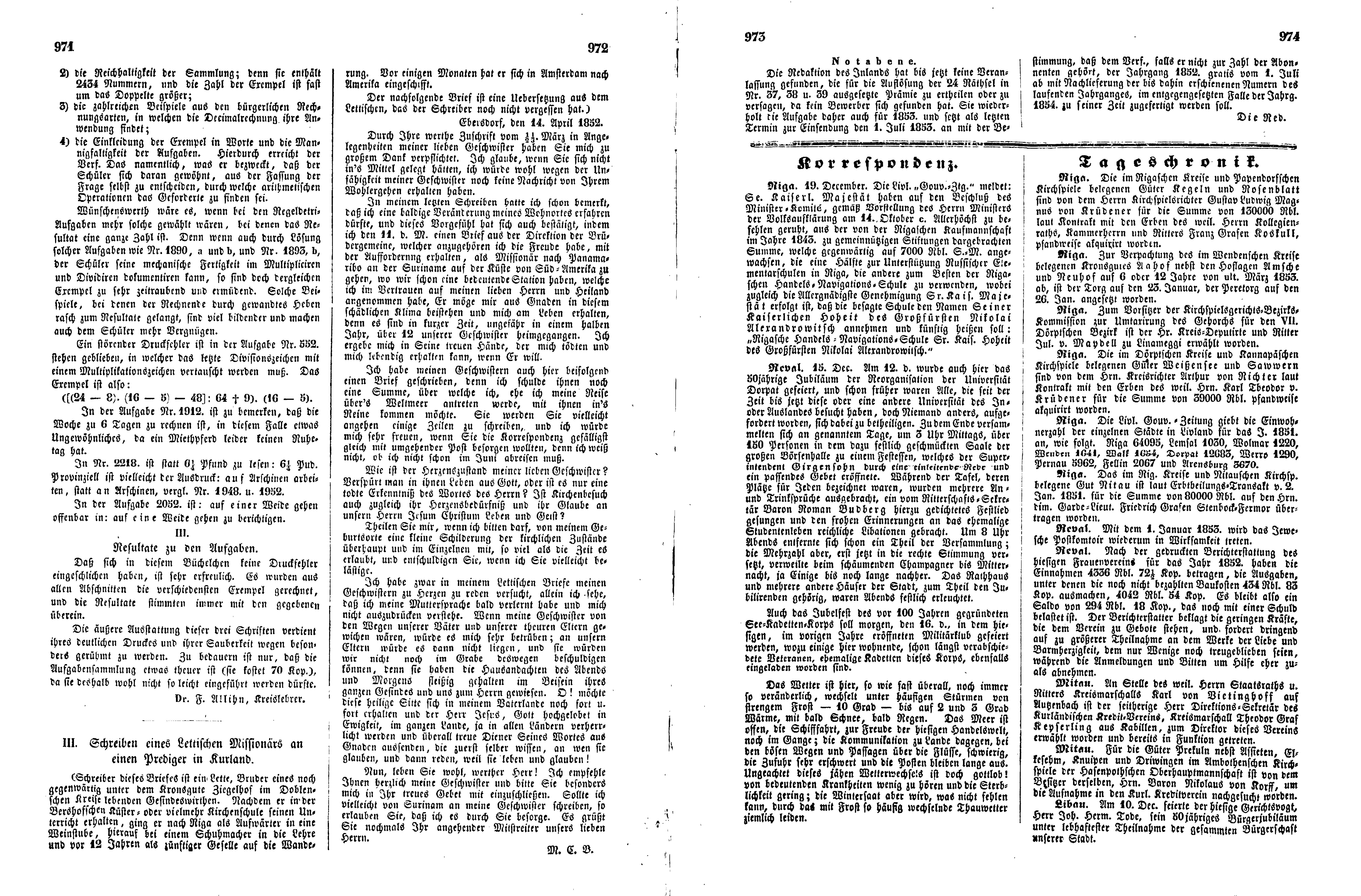 Das Inland [17] (1852) | 248. (971-974) Main body of text