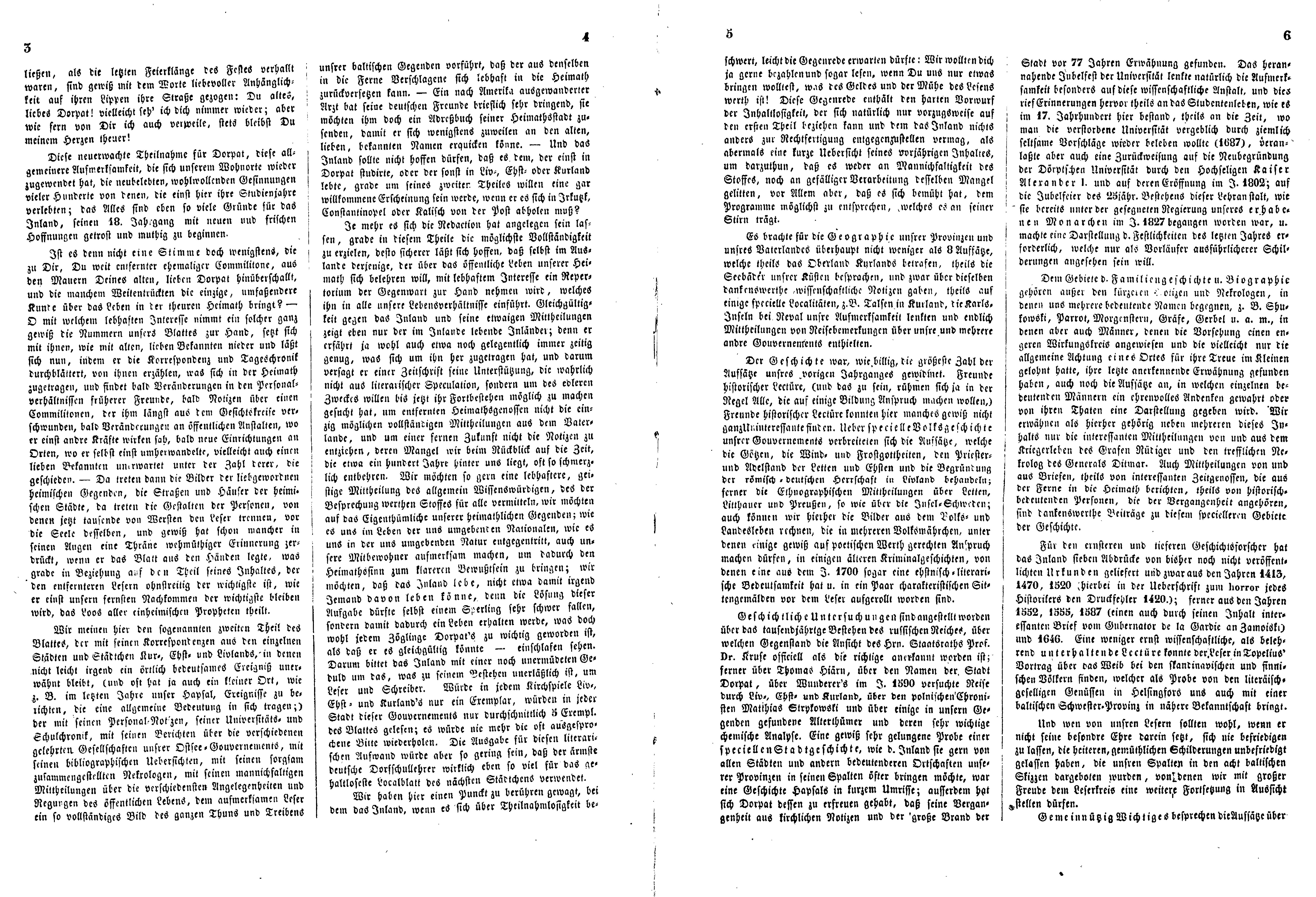 Das Inland [18] (1853) | 11. (3-6) Main body of text